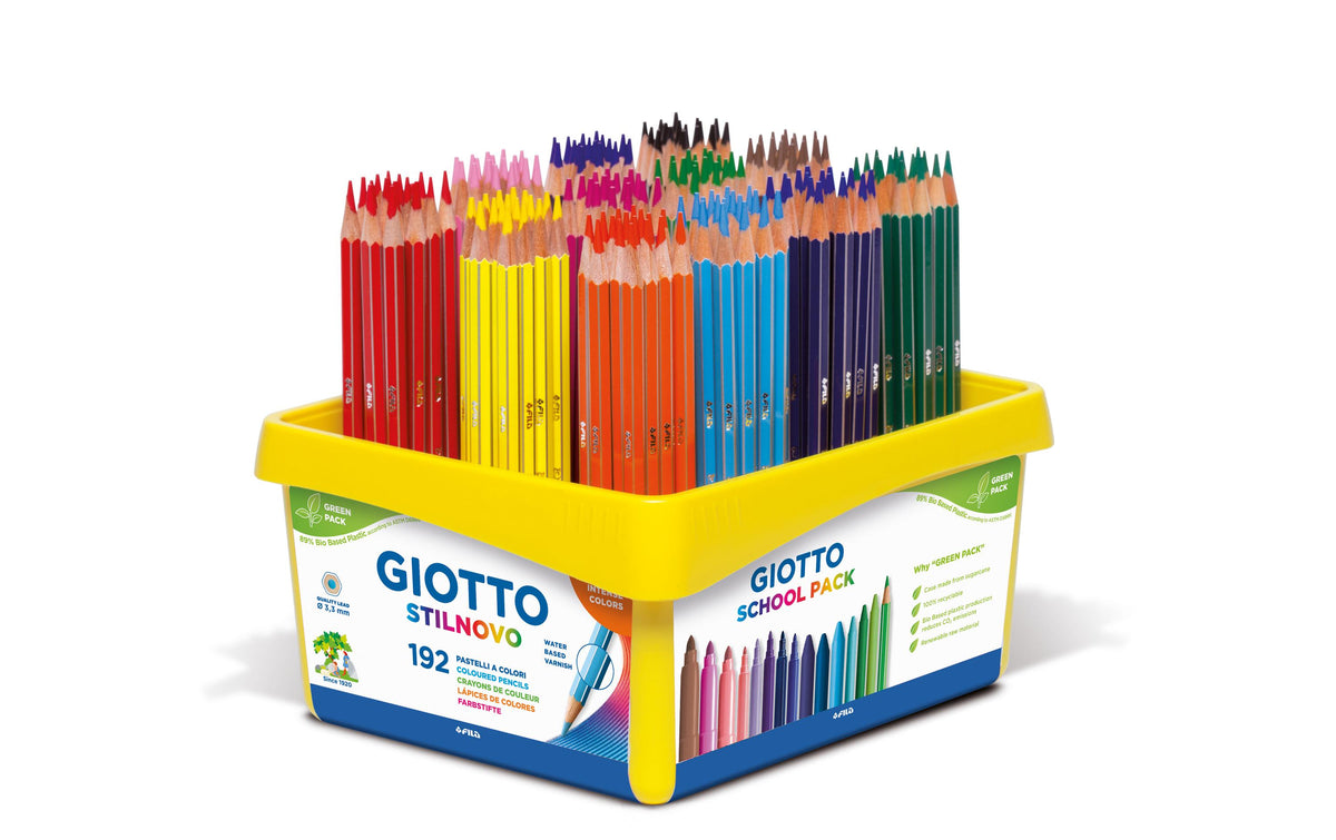 Giotto Farbstifte Stilnovo Grosspackung 192 Stifte (12 Farben, je 16 Stück)