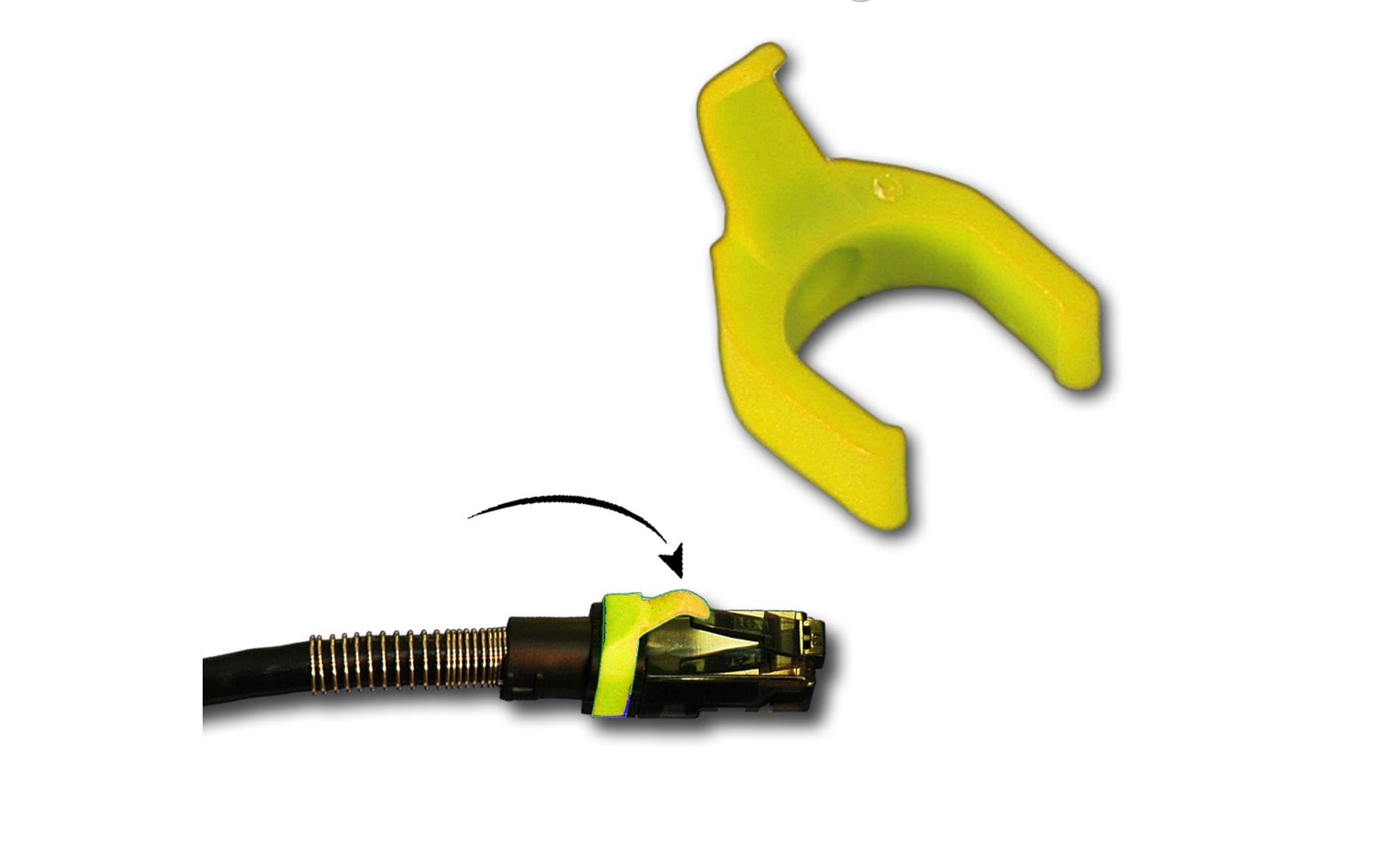 PatchSee PATCHCLIP JA/PC yellow 50-Set bewegliche Farbclips, gelb