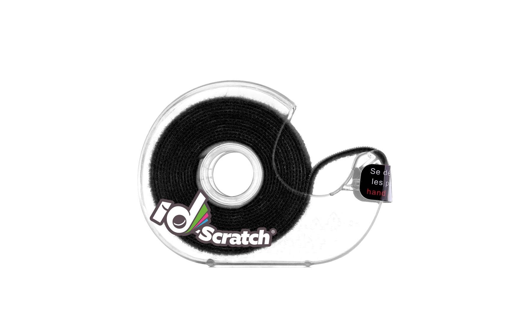 PatchSee ID-SCRATCH Klettband Dispender Box 2m, Dark Black