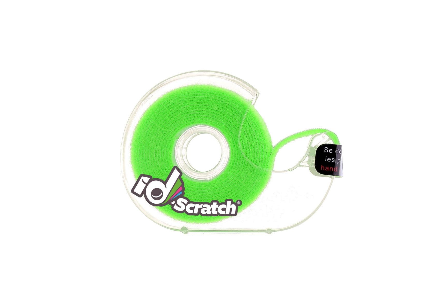 PatchSee ID-SCRATCH Klettband Dispender Box 2m, Fluo Green