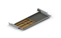 Actiforce Materialschublade SL GRIP silber, mit Bambus Einteilung