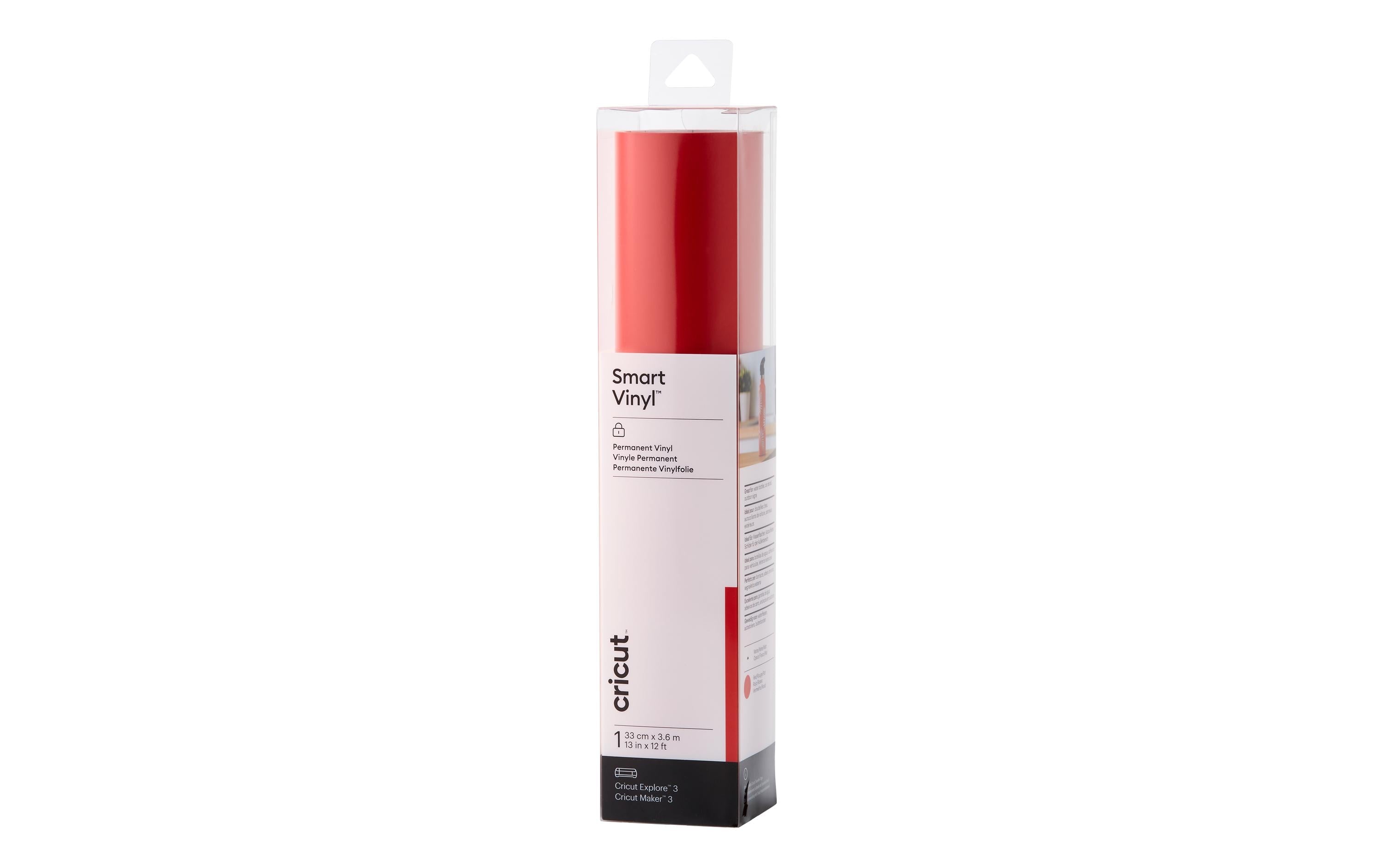 Cricut Vinylfolie Smart Permanent Rot 33 x 366 cm, Maker 3/Explore Air 3
