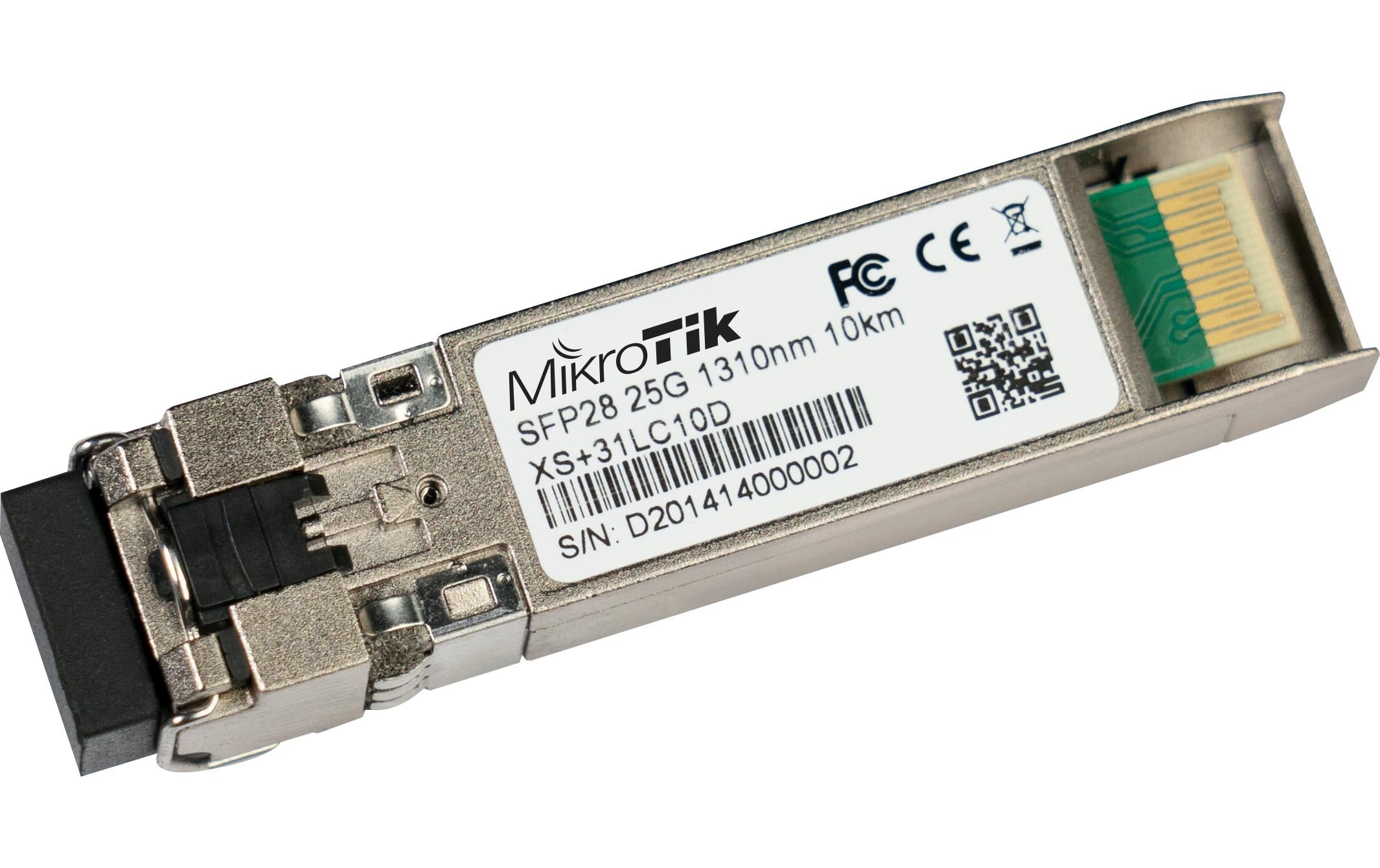 Mikrotik SFP/SFP+/SFP28 LX: XS+31LC10D 1/10/25Gbps, Singlemode, Duplex, 10Km