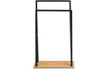 Wenko Handtuchhalter Bambusa 46 x 20 x 80 cm, Stahl und Bambus
