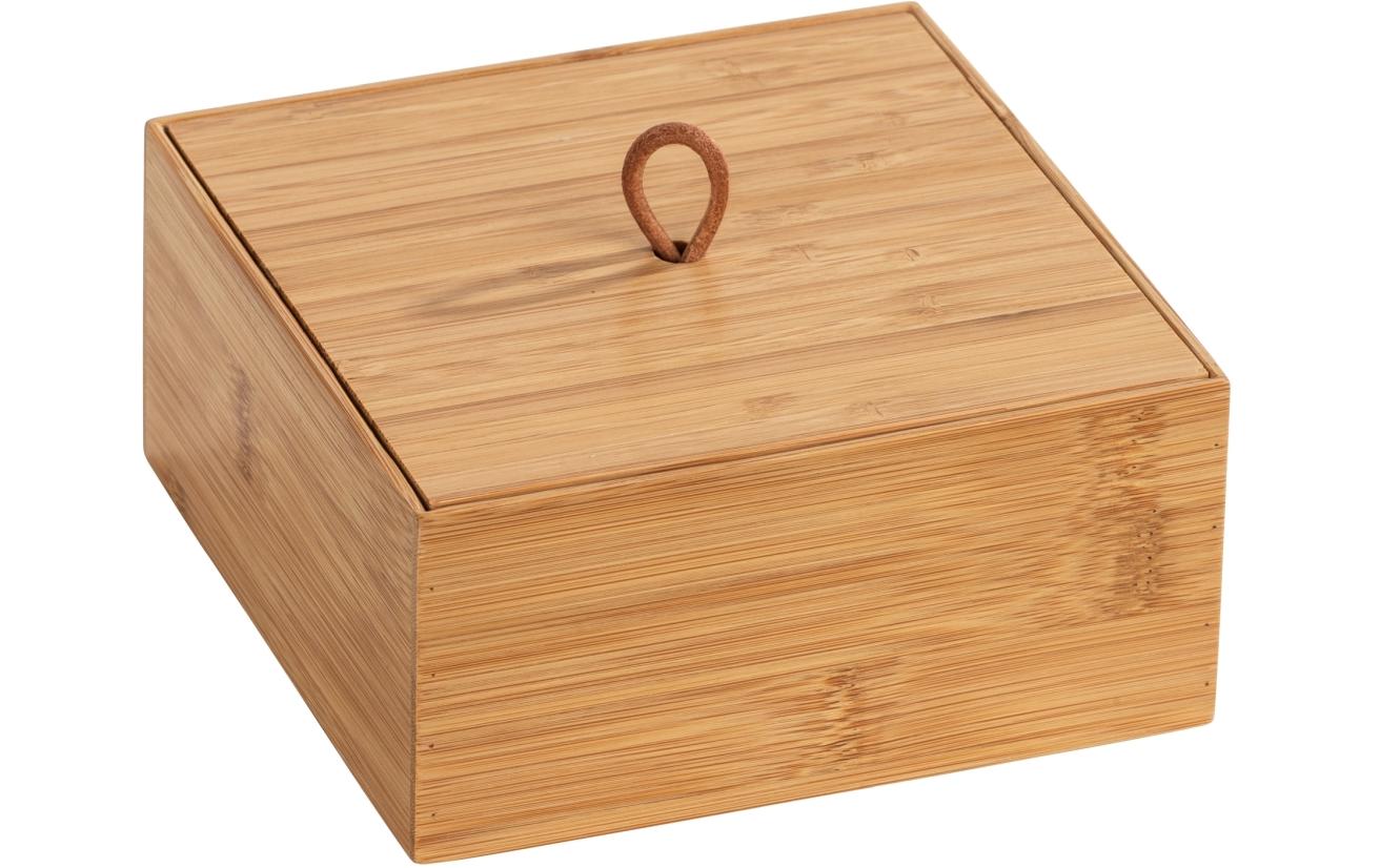Wenko Bambus Box Terra mit Deckel 15 x 15 x 7 cm