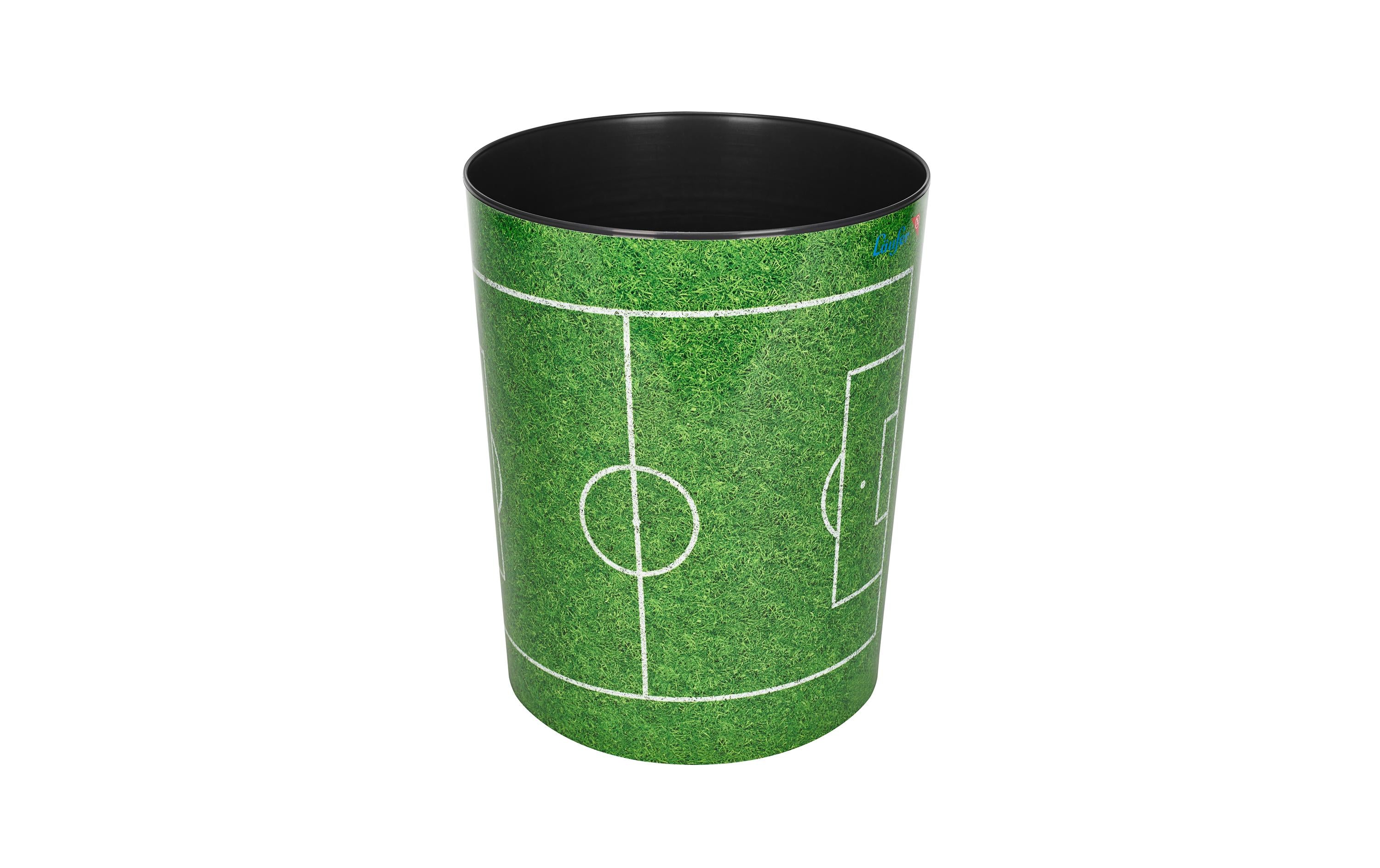 Läufer Papierkorb 13L Fussballfeld Ø24,5x30 cm