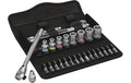 Wera 8100 SA 11 Zyklop Metal-Knarrensatz Umschalthebel, 1/4"-Antrieb, zöllig