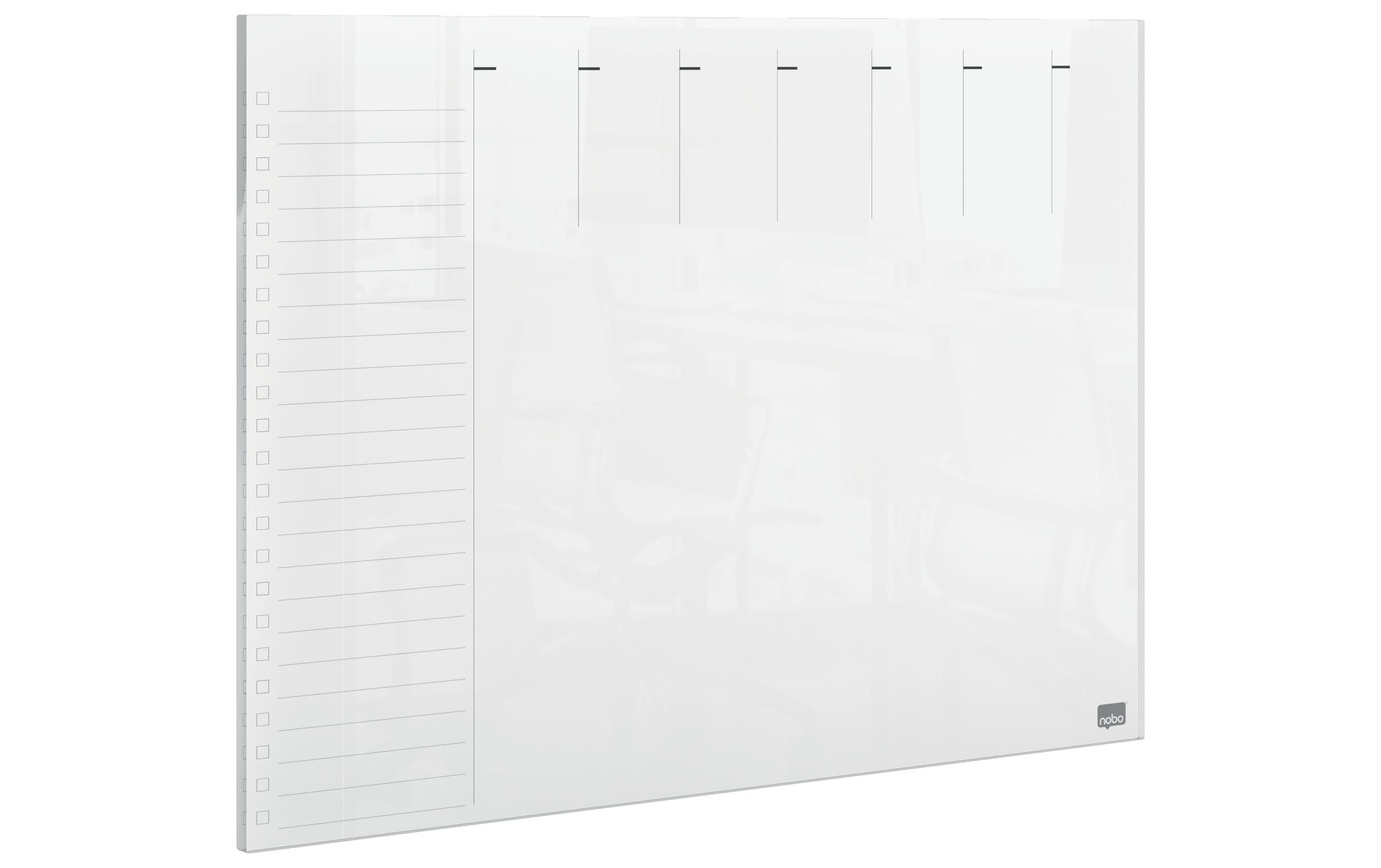 Nobo Acrylboard Wochenplaner A4 für den Schreibtisch
