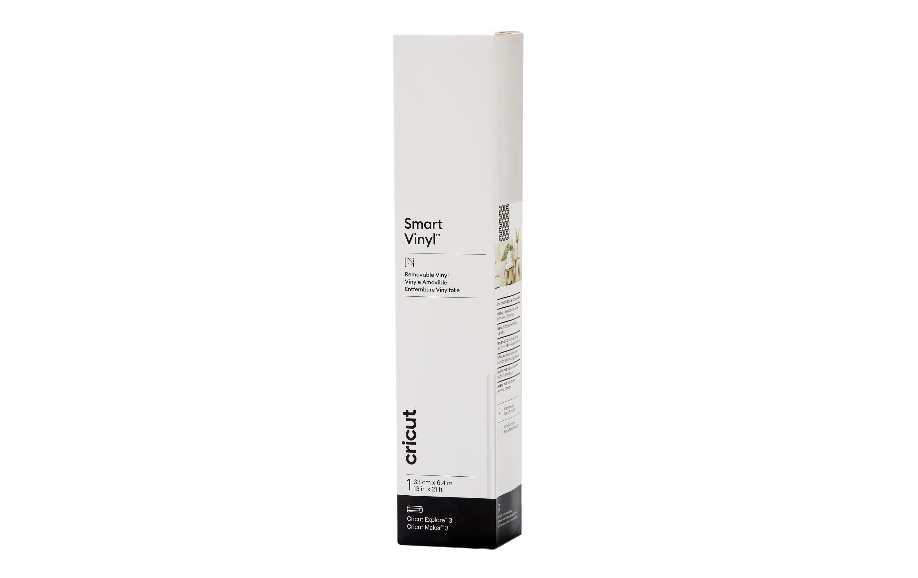Cricut Vinylfolie Smart Ablösbar Weiss 33 x 640 cm, Maker 3/Explore Air 3