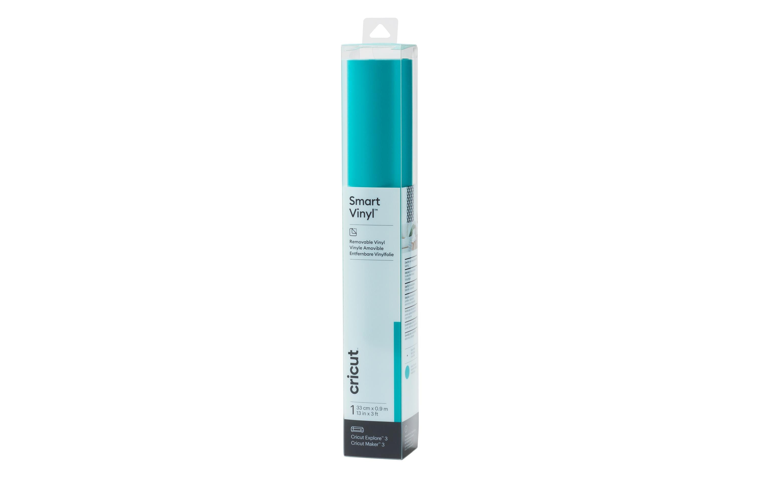 Cricut Vinylfolie Smart Ablösbar Aqua 33 x 91 cm, Maker 3/Explore Air 3