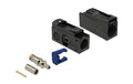 Delock FAKRA A Buchse-Buchse Adapter, 25mm zum Crimpen, 1 x FAKRA A Buchse, Schwarz