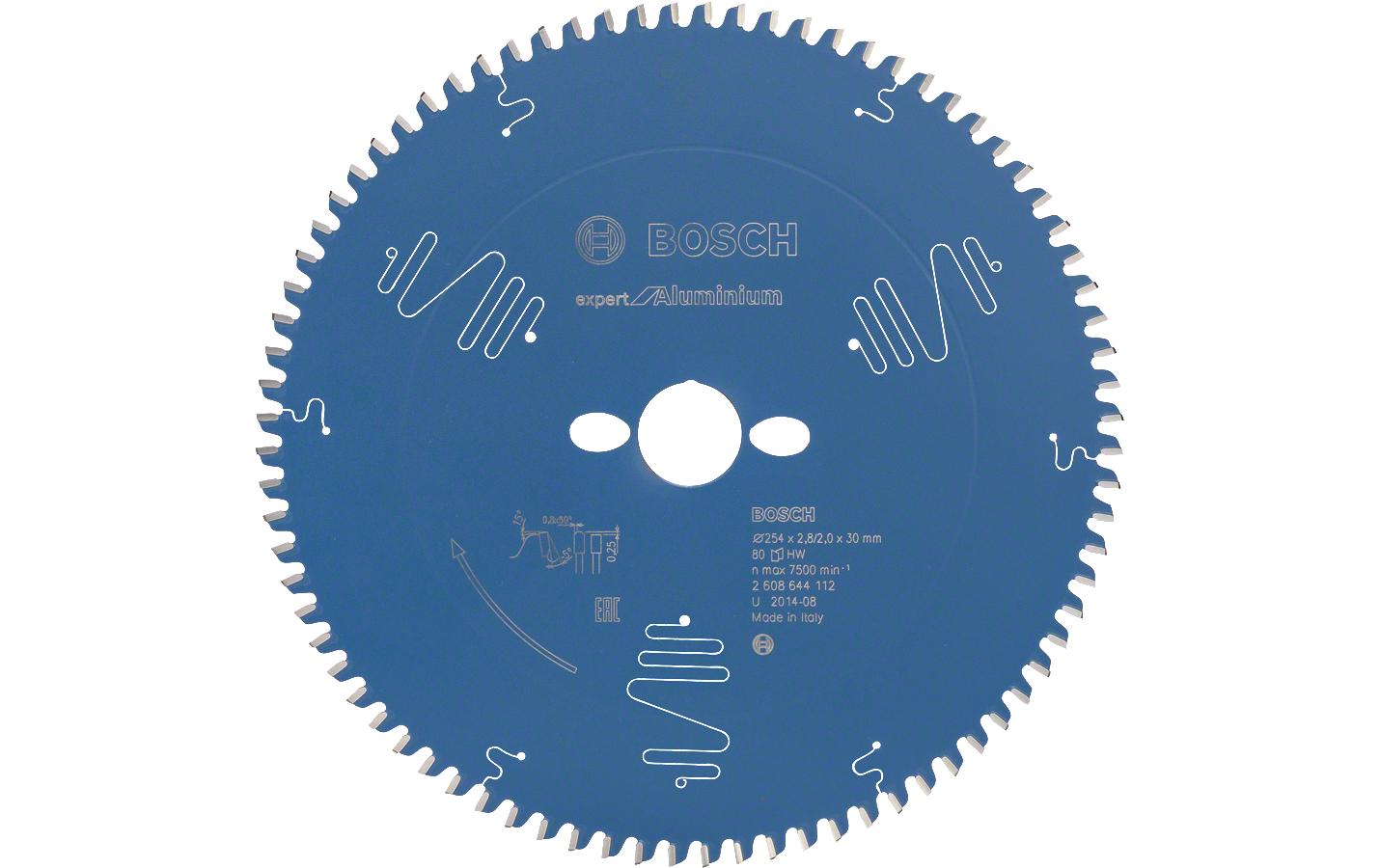 BOSCH Kreissägeblatt EX ALU B 254x30-80 254x30-80