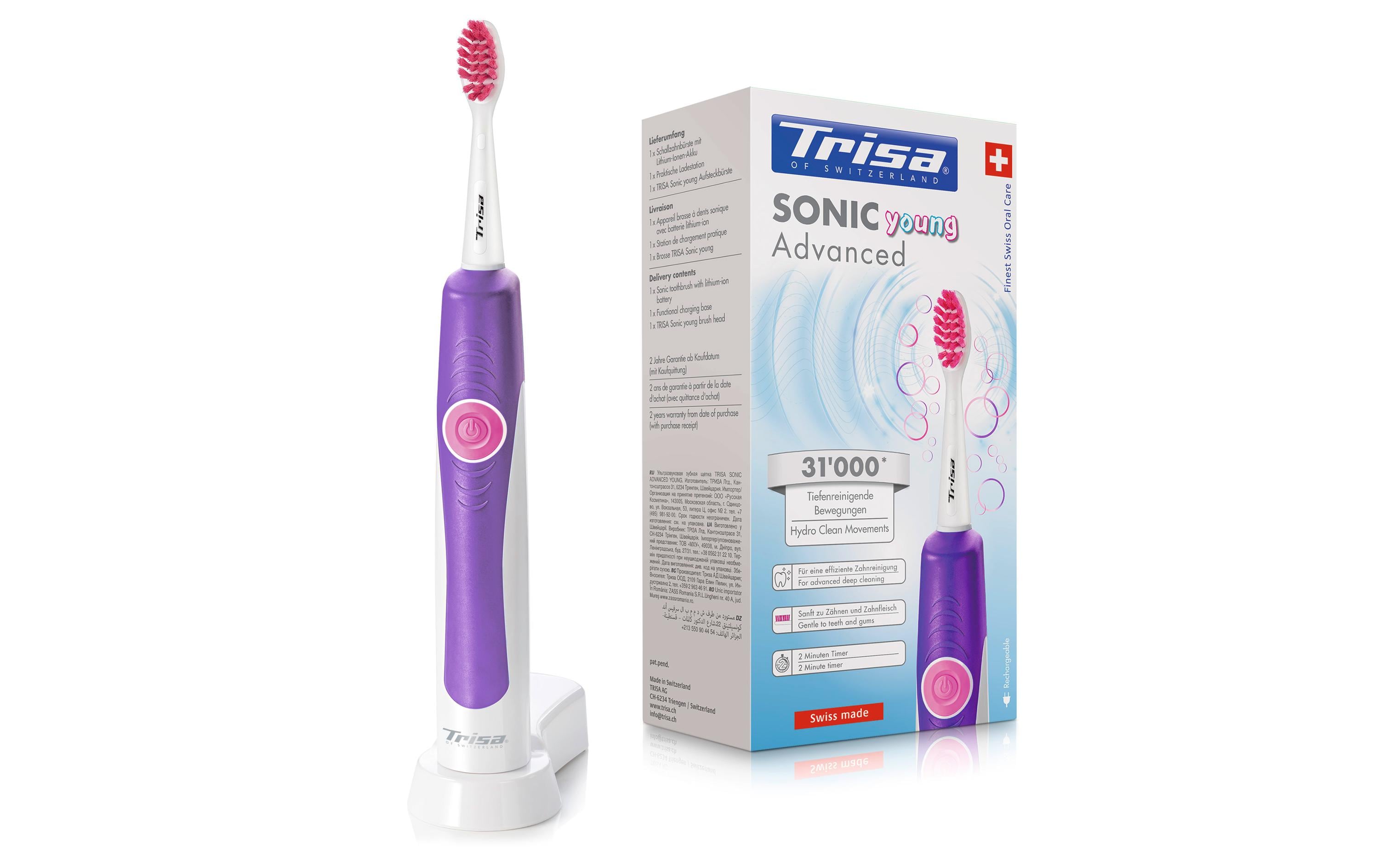 Trisa Zahnbürste Sonic Advanced Young pink, Schall