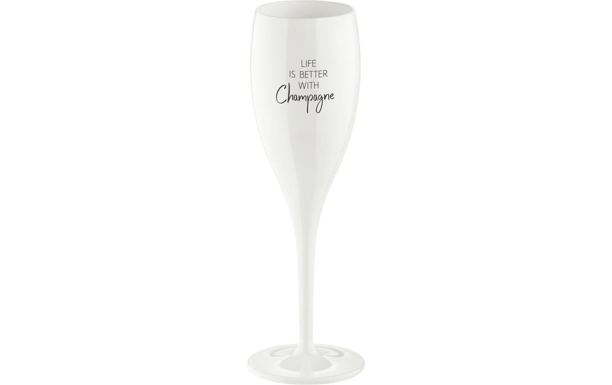 Koziol Sektglas life is better with Champag HxD: 19.10x5.7, spülmaschinengeeignet