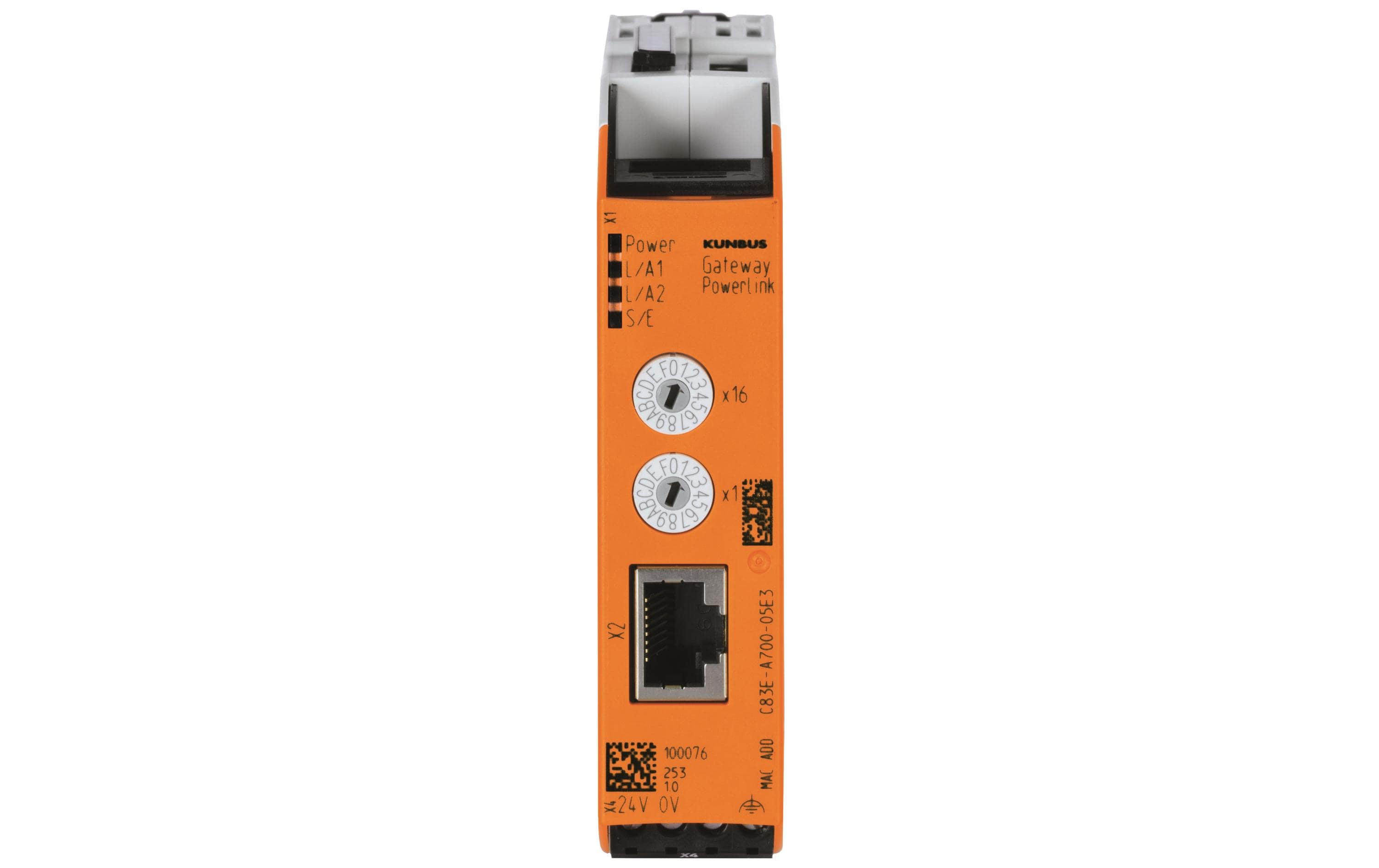Kunbus Modulares Gateway POWERLINK IP20, 96 x 22,5 x 110,5 mm