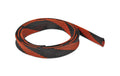 Delock Geflechtskabelschlauch, 2mx19mm dehnbar,schneidbar, Farbe: Schwarz/Rot