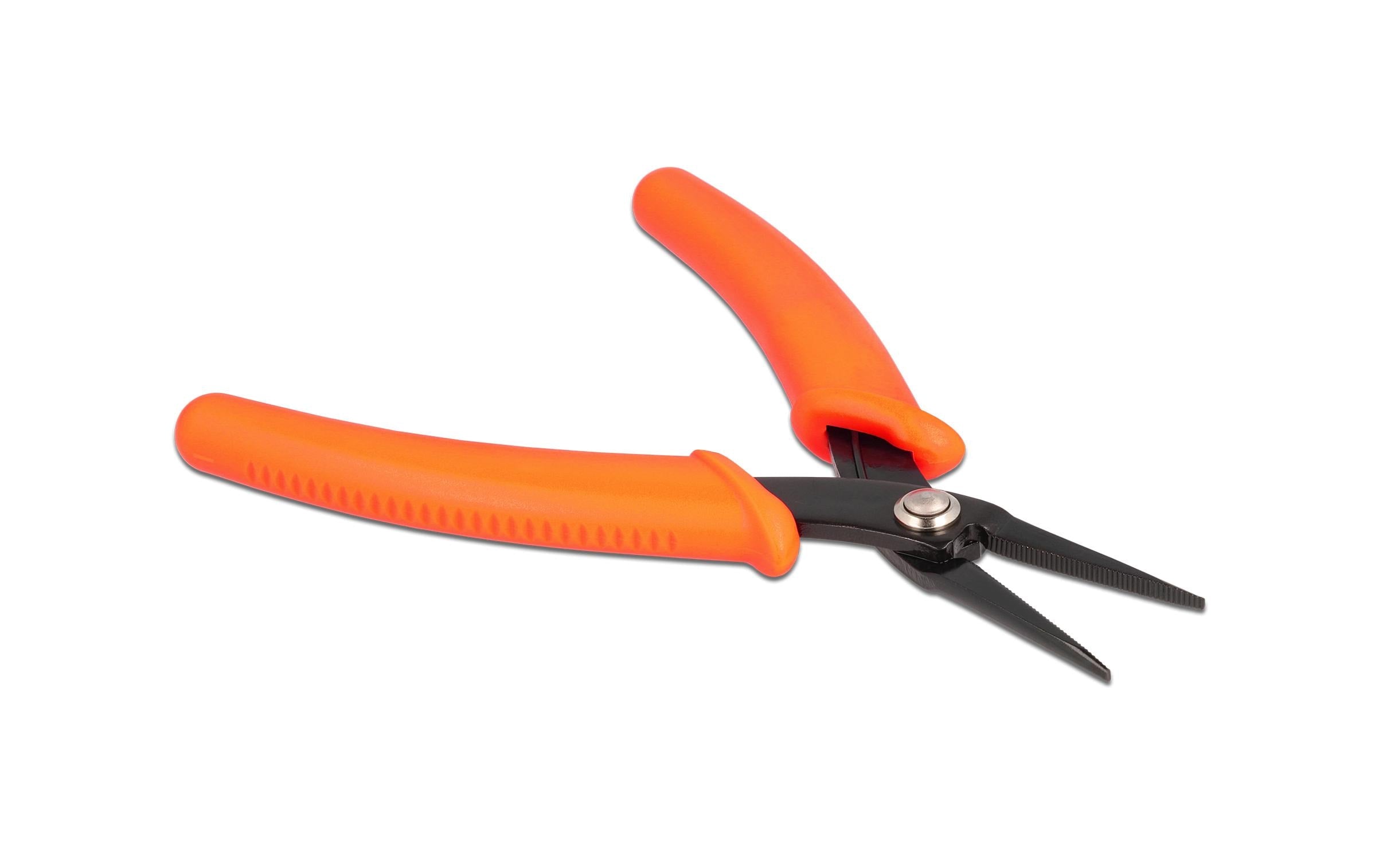 Delock Spitzzange orange 14,2 cm Präzises Arbeiten, 14.2cm, Farbe: Orange