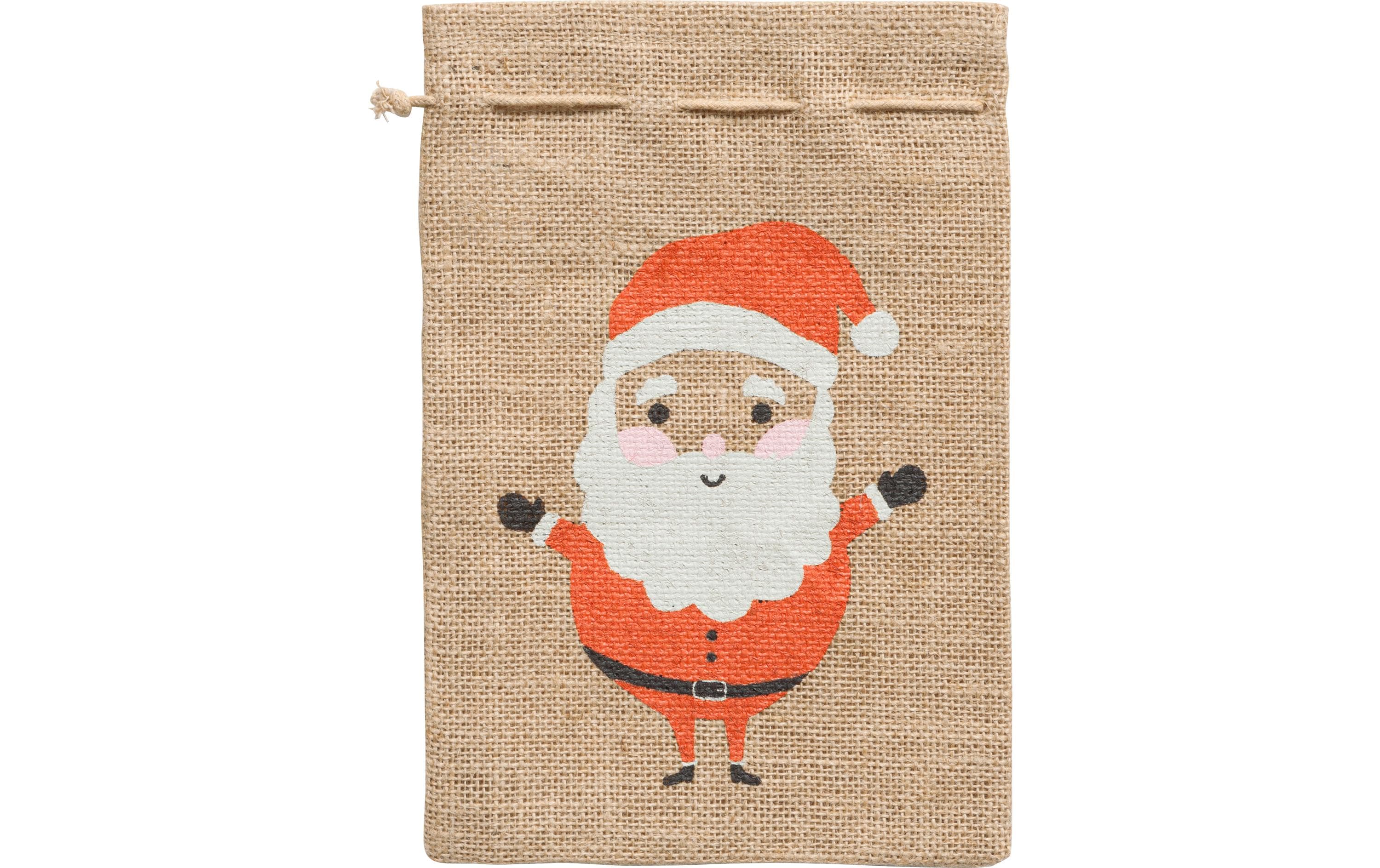 Folia Jutesack Samichlaus Grösse 17 x 25cm, Natur, mit Bild