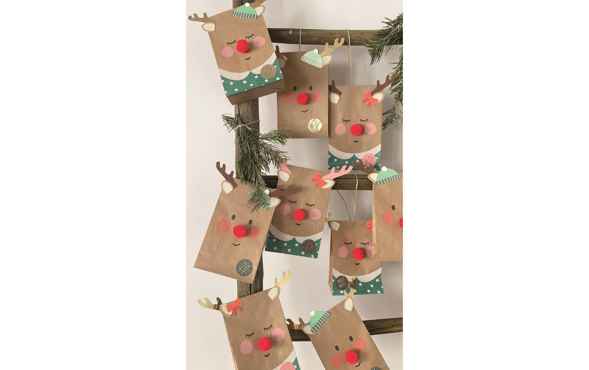 Folia Adventskalender Red Nose Reindeer 216-teilig