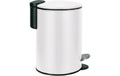 Kleine Wolke Treteimer Silence weiss Metall, 3 Liter, Soft Close