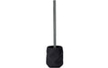 Kleine Wolke WC-Bürstengarnitur Crackle Polyresin, schwarz