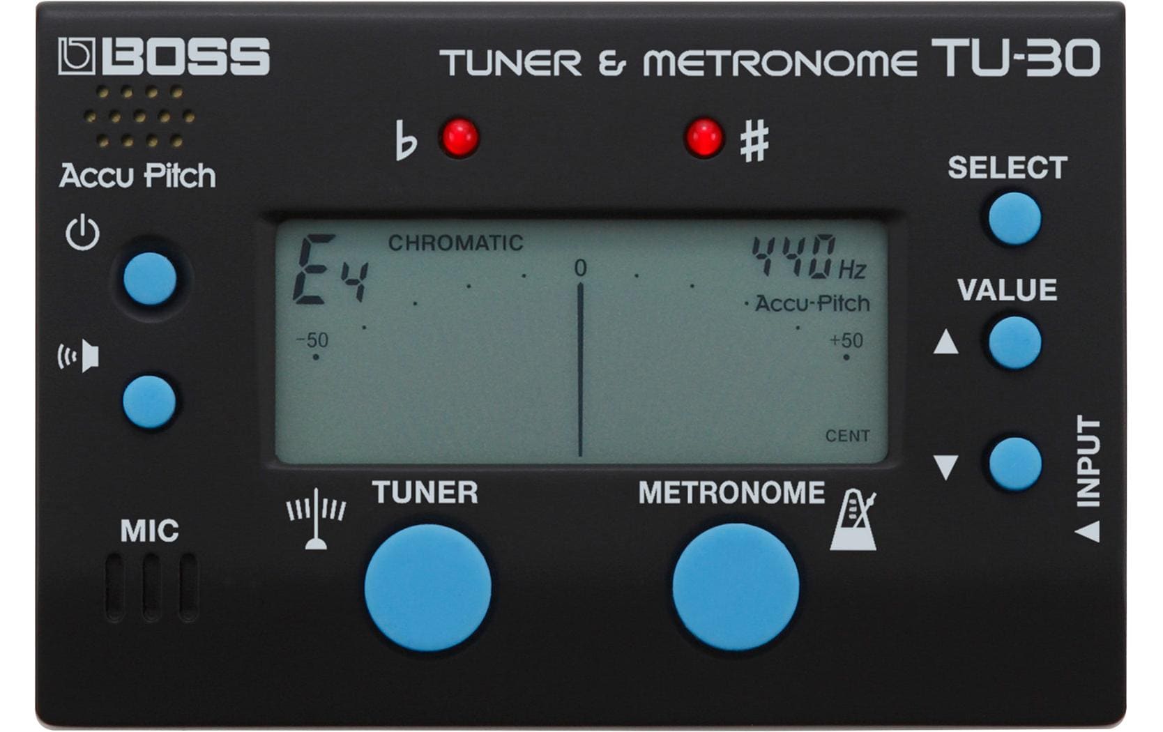 BOSS TU-30 Chromatisches Stimmgerät & Metronom