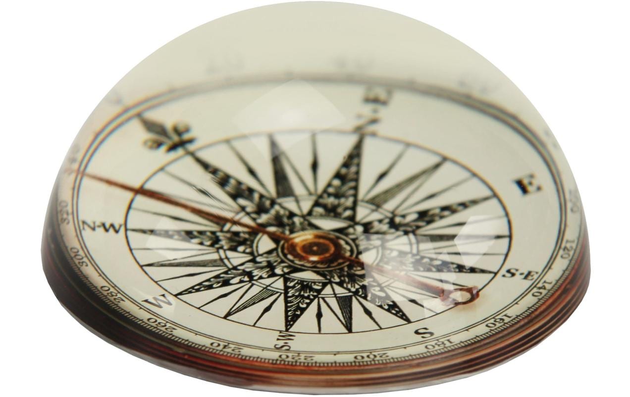 See Mann Garn Deko Compass clear Glas