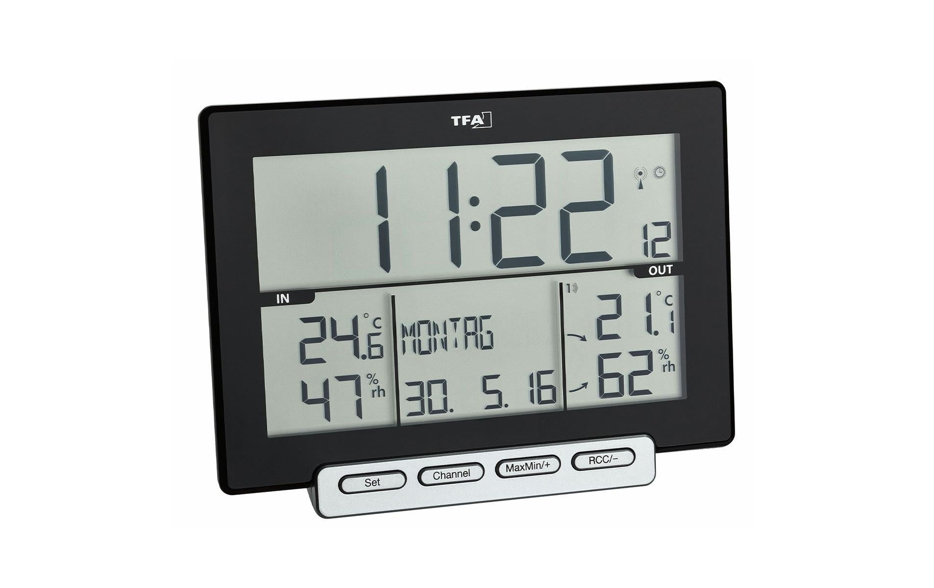 TFA TRINITY Funk-Thermo-Hygrometer ohne Batterie, inkl. Sender 30.3221.02