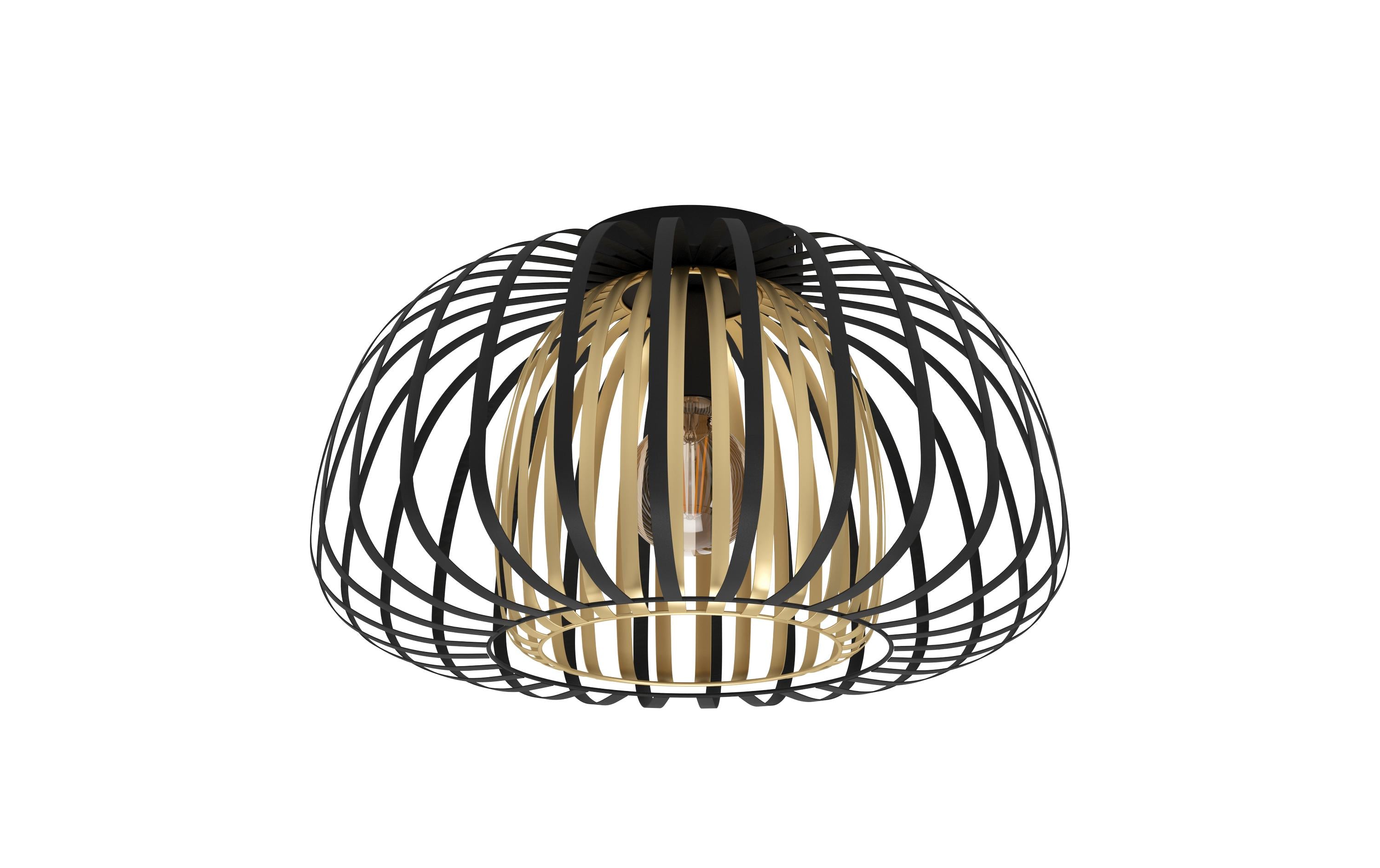 EGLO ENCINITOS Deckenleuchte schwarz/gold exkl. 1x E27 40W