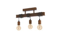EGLO TOWNSHEND 4 Deckenleuchte antik-braun exkl. 3x E27 60W