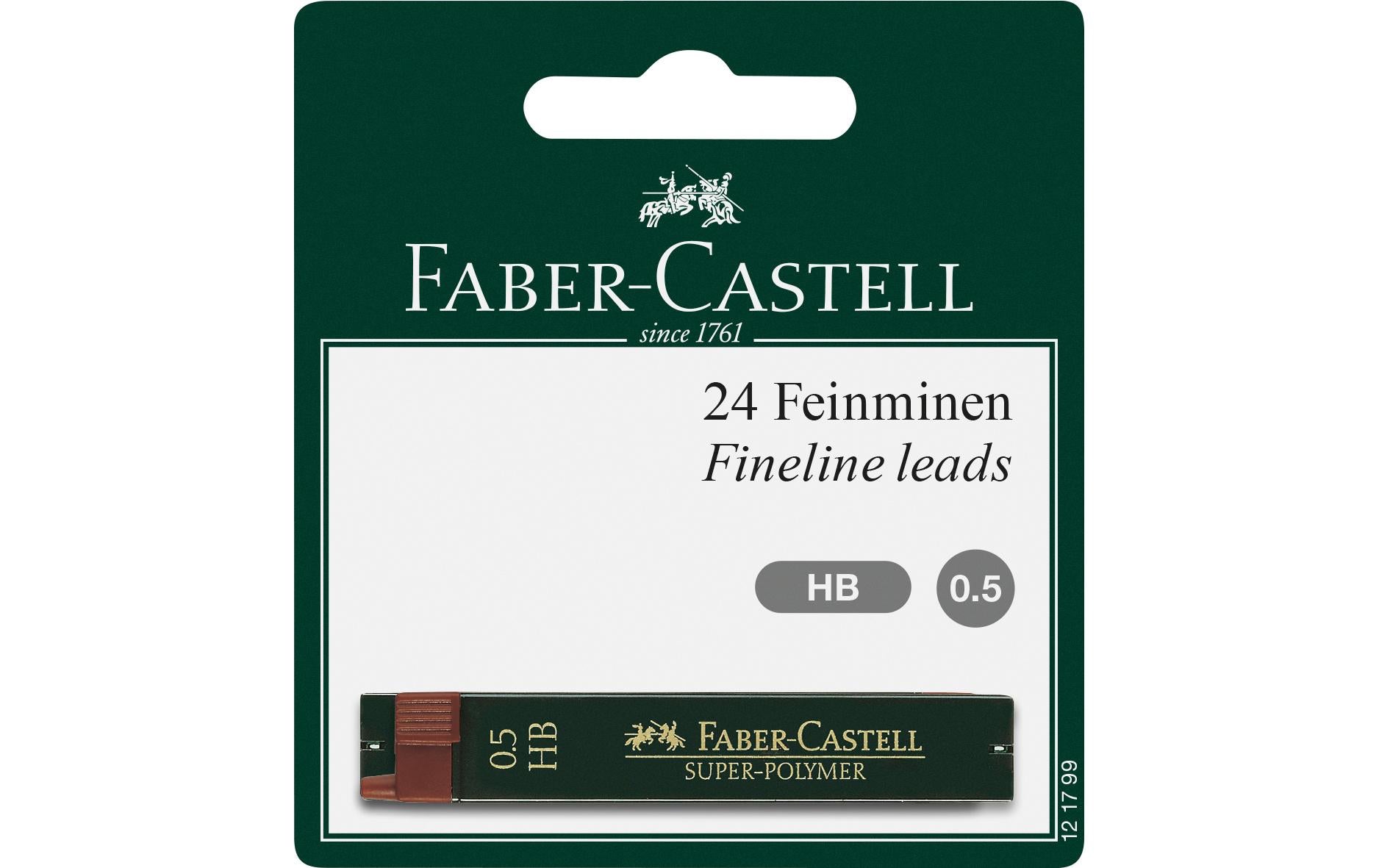 Faber-Castell Feinmine Super Polymer Härte: HB, 0.5 mm, 24 Stück