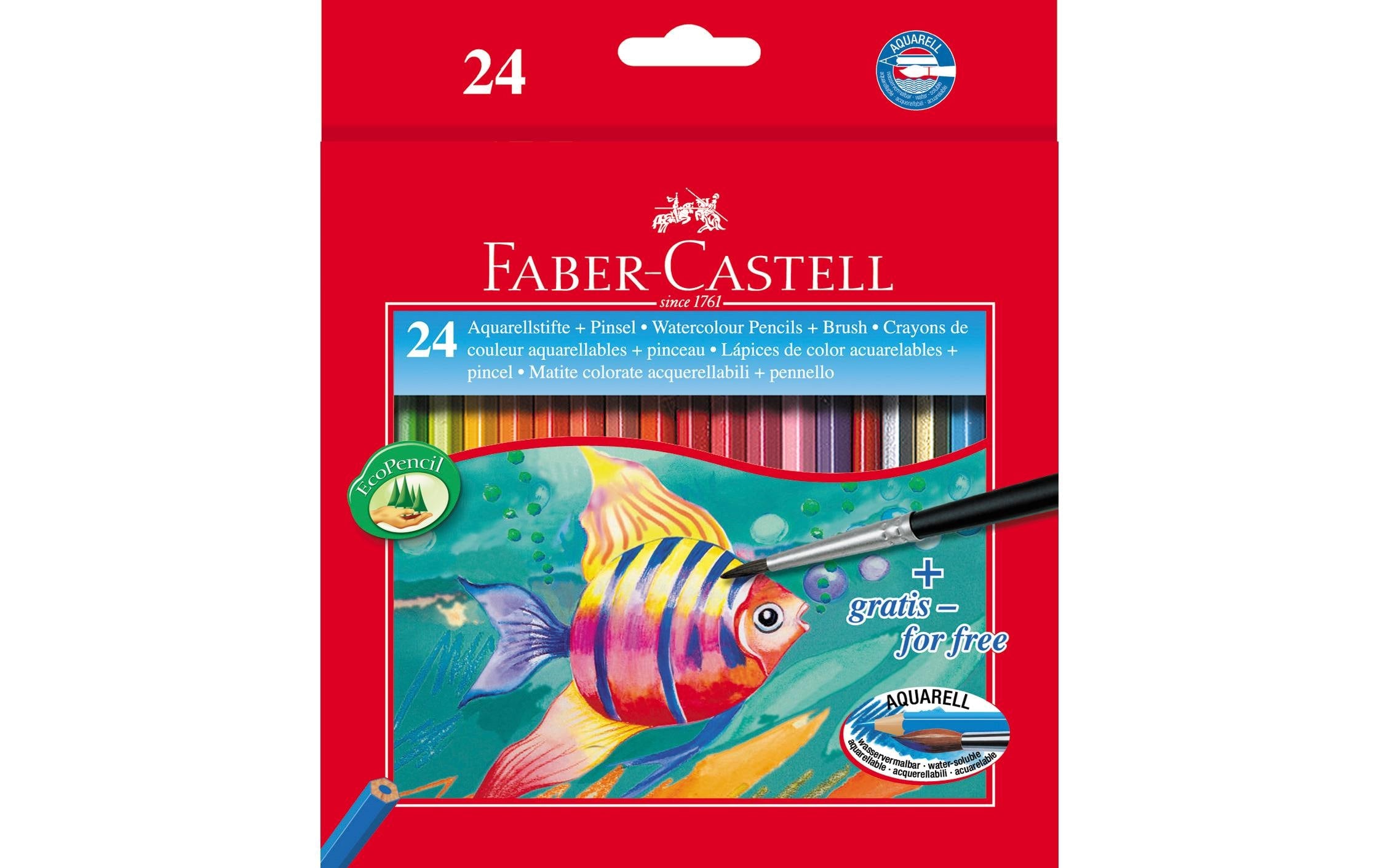 Faber-Castell Aquarellfarbstifte Classic 24er Kartonetui