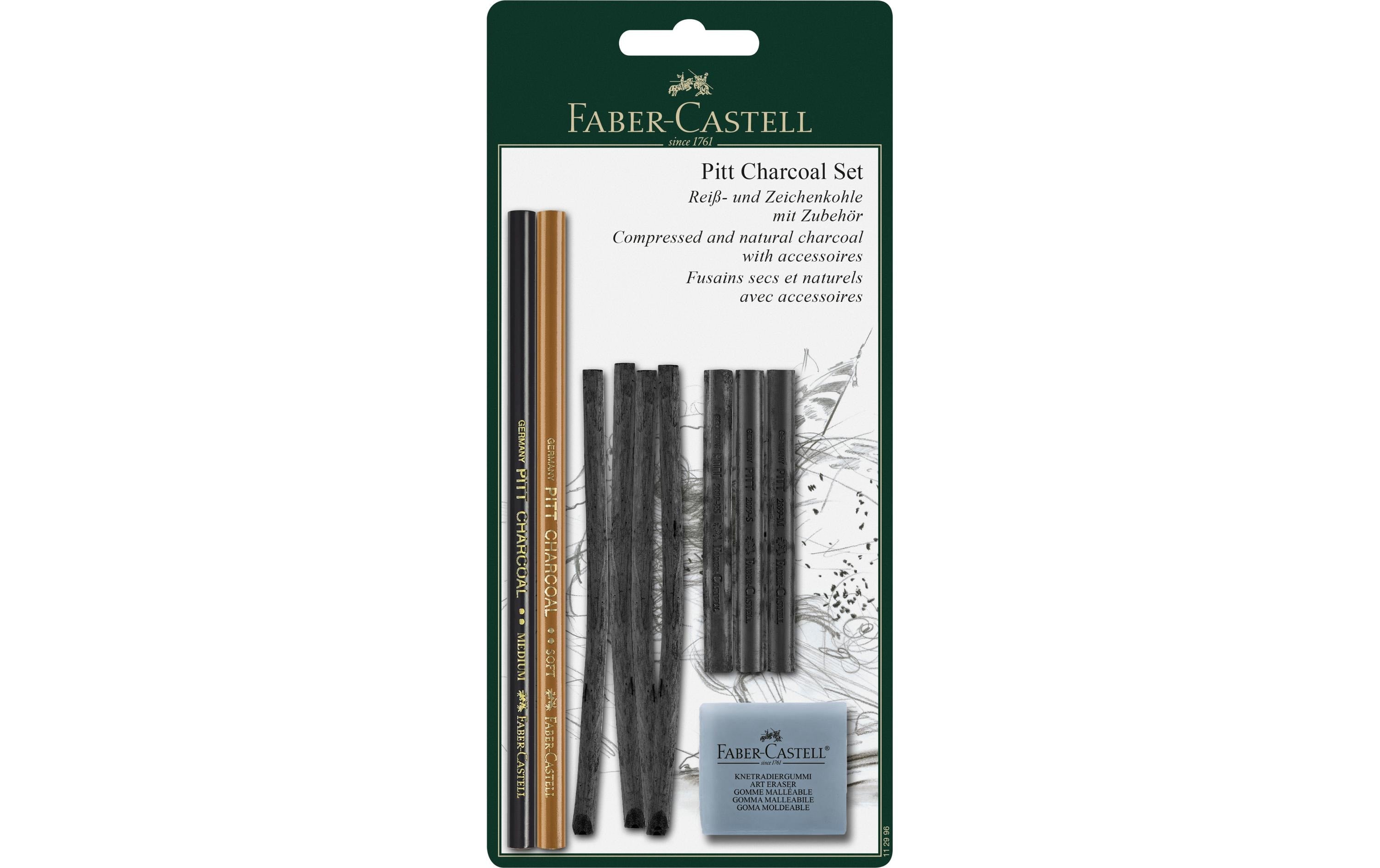 Faber-Castell Zeichenkohle Charcoal Pitt 10-teiliges Set