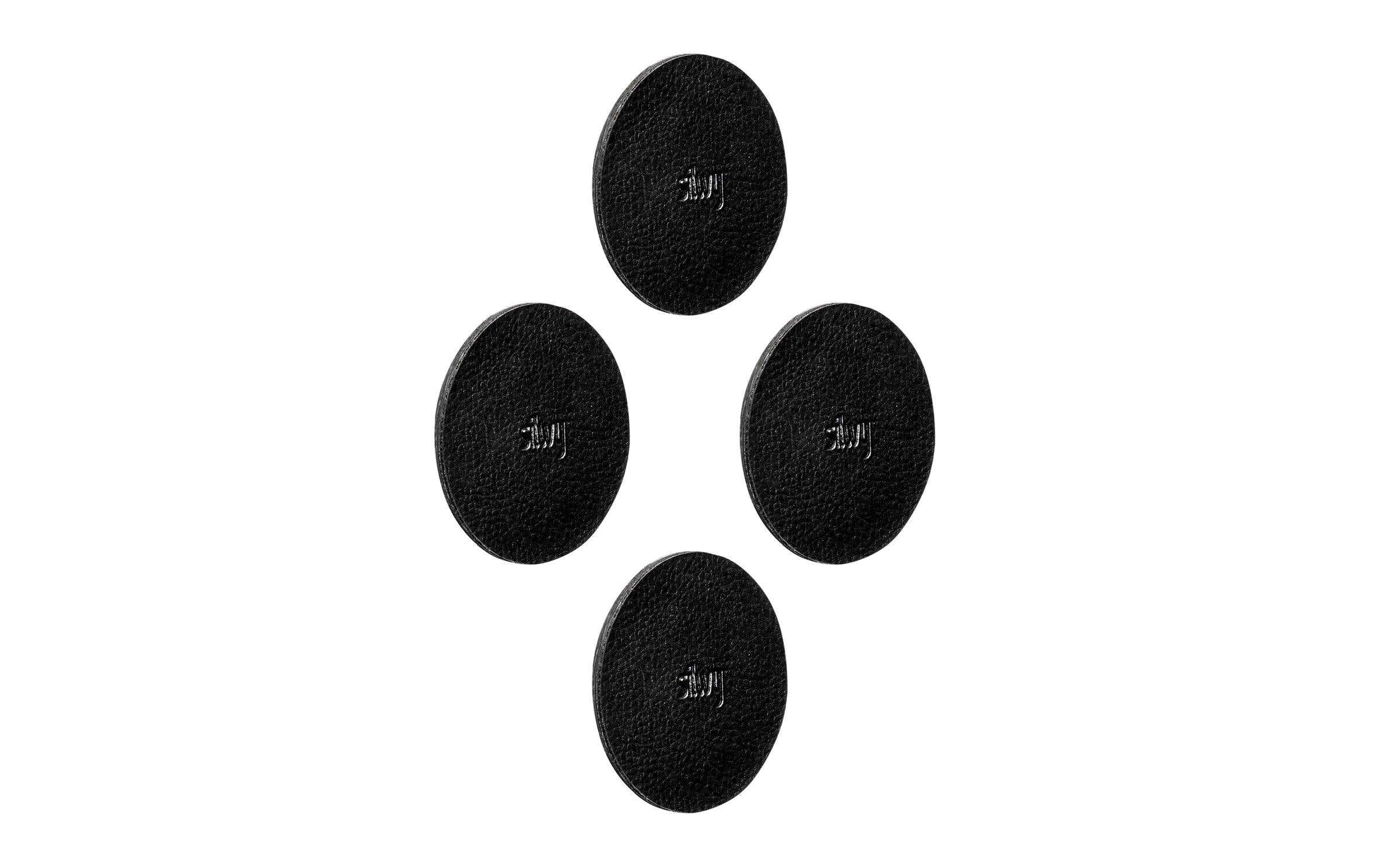 silwy Metall-Nano-Gel-Pads, 4er-Set Schwarz, Durchmesser 5cm