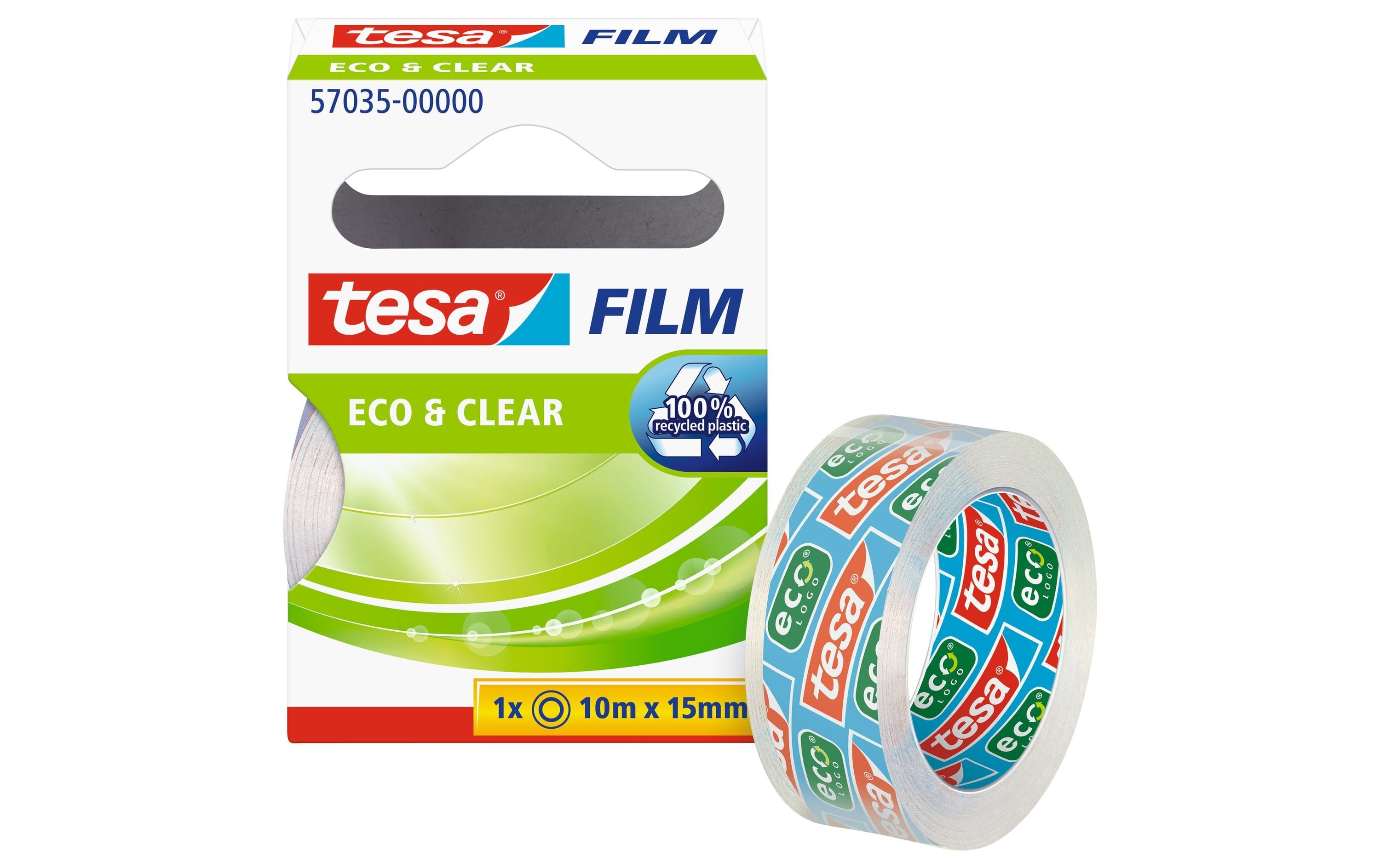 Tesa Klebeband Eco&Clear 15 mm x 10 m, 1 Rolle