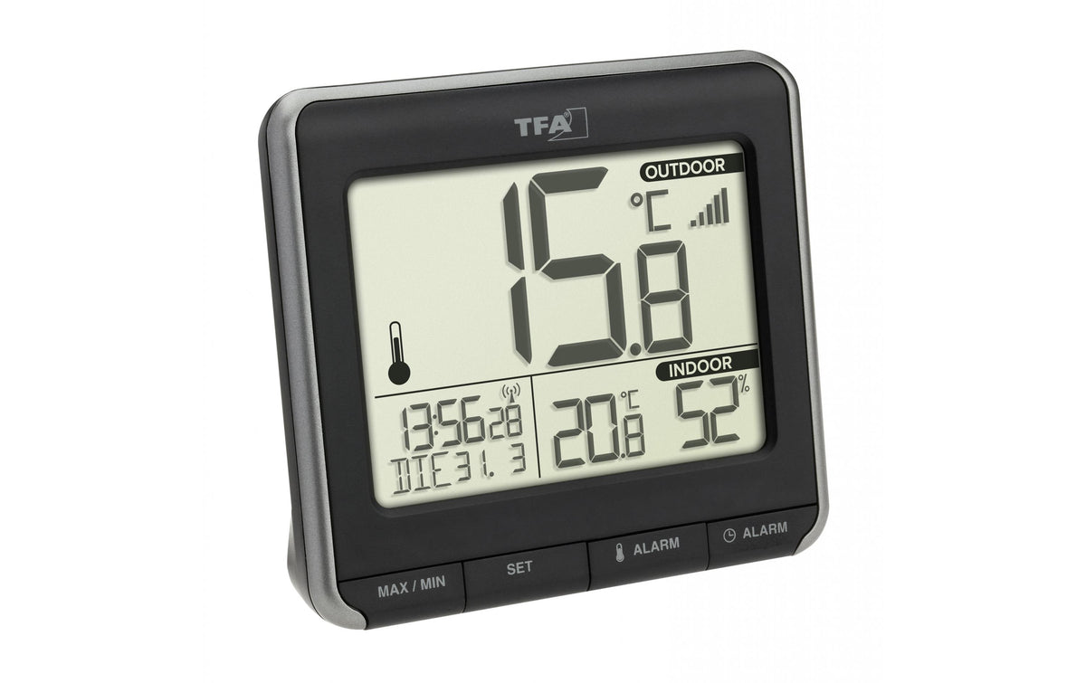 TFA PRIO Funk-Thermometer ohne Batterie, inkl. Sender 30.3232