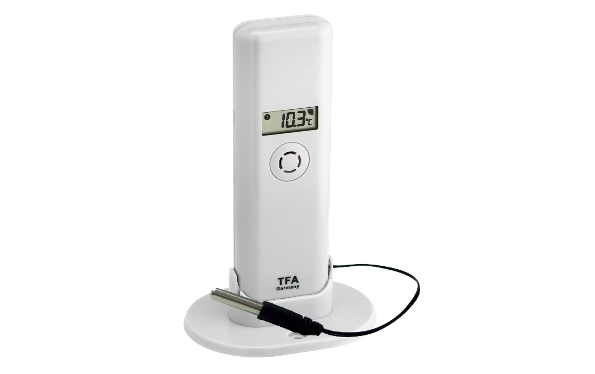 TFA WeatherHub T/H Display Sender mit Kabel, ohne Batterie