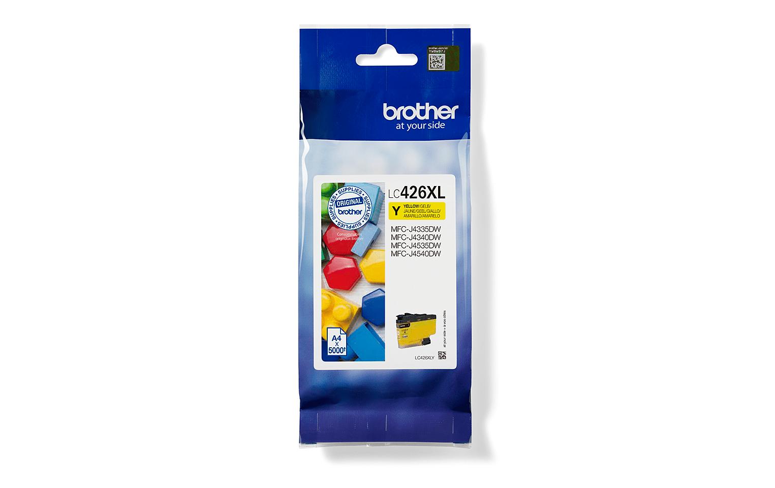 Tinte Brother LC-426XLY, Yellow zu MFC-J4540DWXL, 5000 Seiten