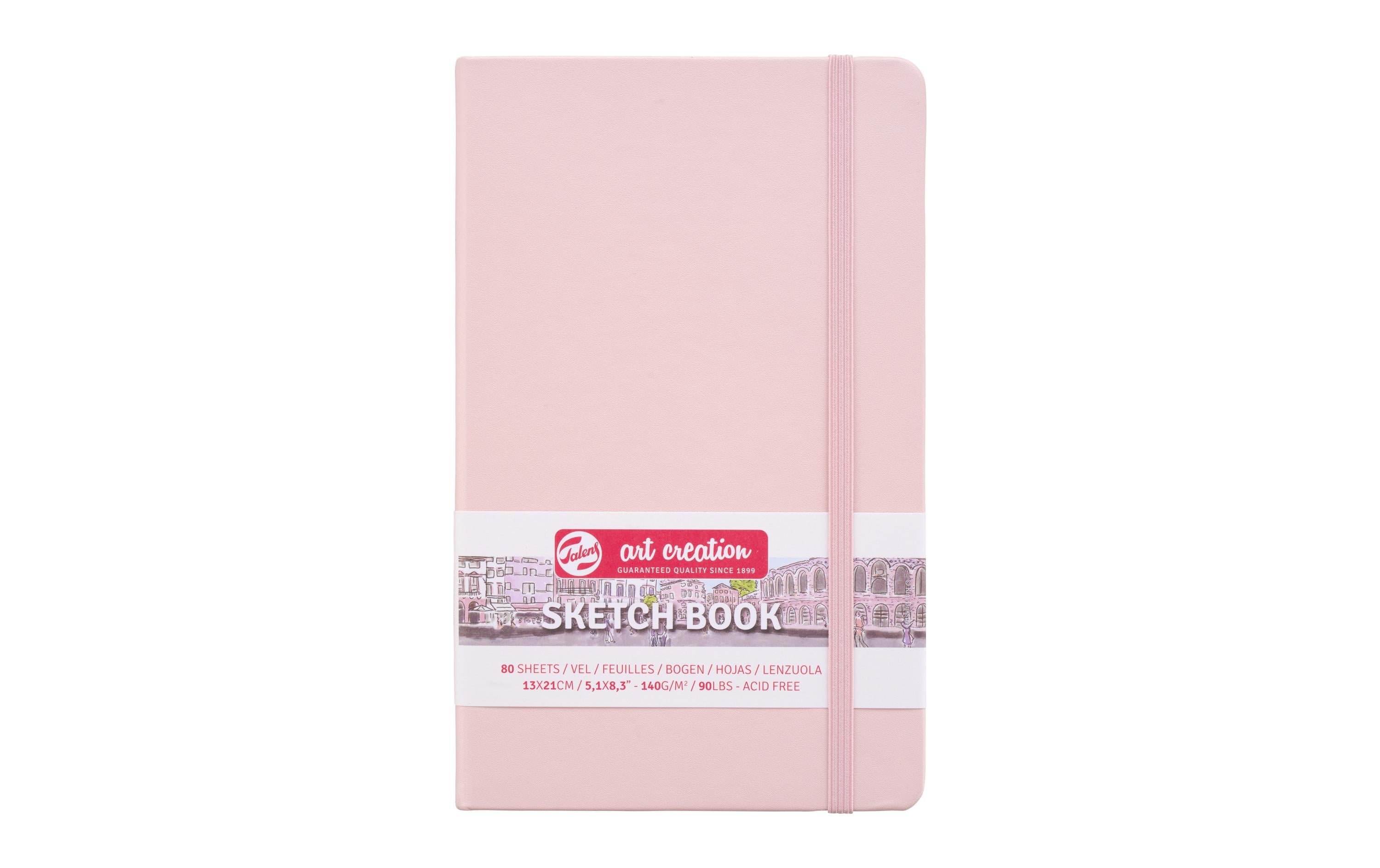 Talens Skizzenbuch 13 x 21 cm 140g/m2, 80 Bogen, gebunden, Pink