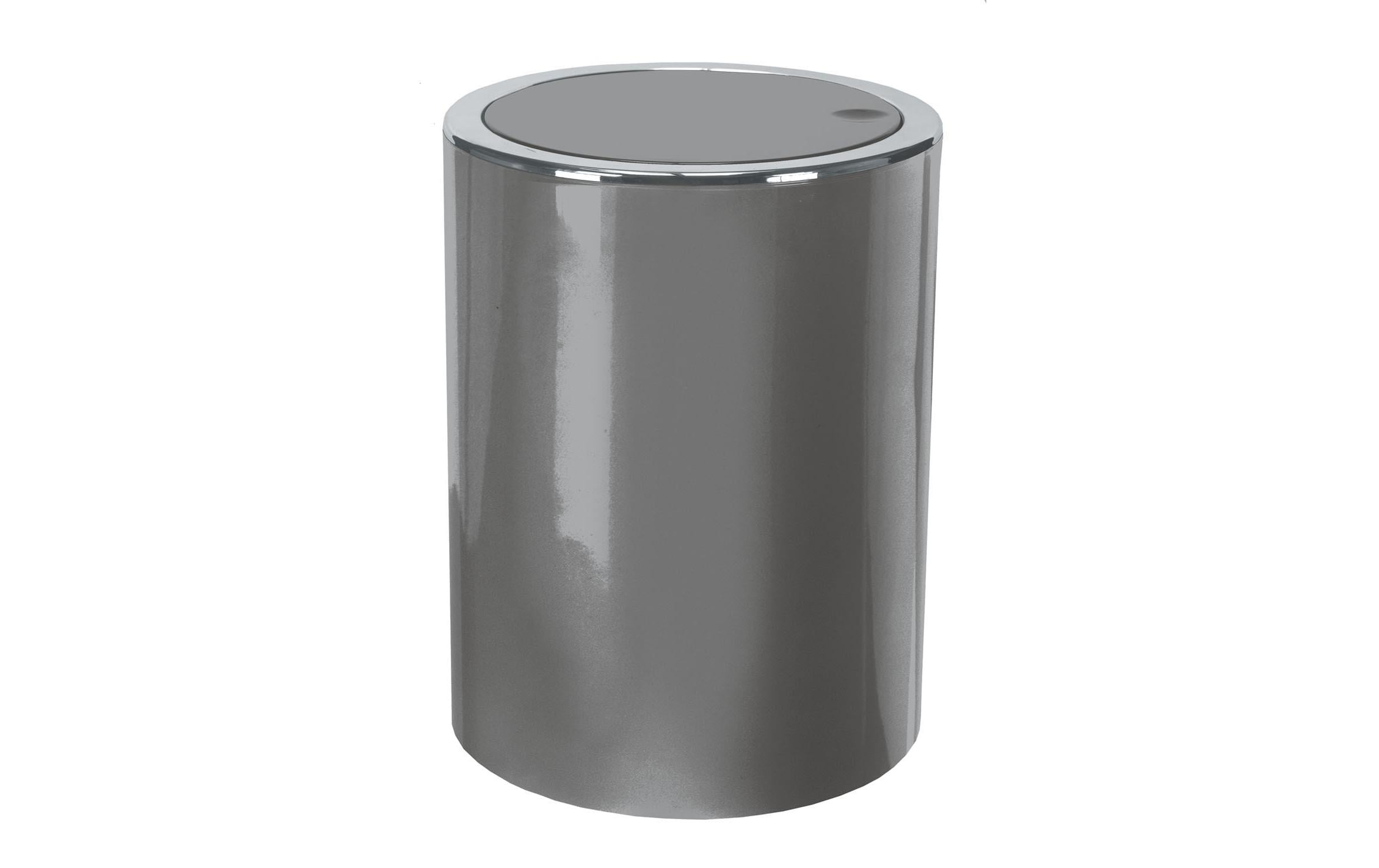 Kleine Wolke Schwingdeckeleimer Clap ABS Kunststoff, 5 Liter, Platin