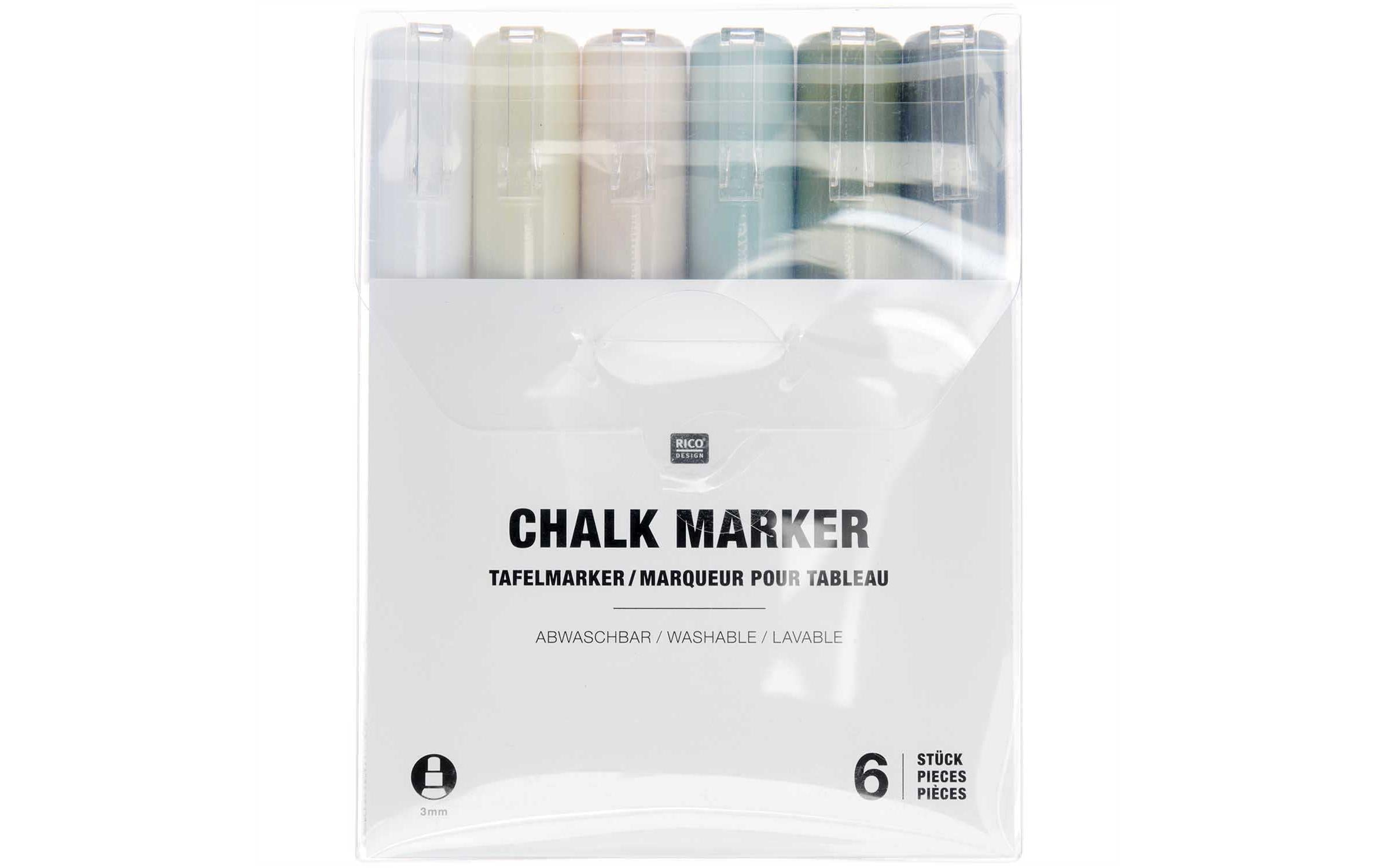 Rico Design Kreidemarker 6 Stück