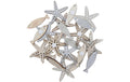 Rico Design Sticker Holz Seestern/Fische Holz, 24 Stk., 10x35mm - 35x33mm
