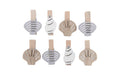 Rico Dekoklammern Meerestiere Holz, 7x35mm, 8 Stk.