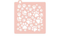 Backshop Schablone Hundepfote 14 cm x 14 cm, Mylar