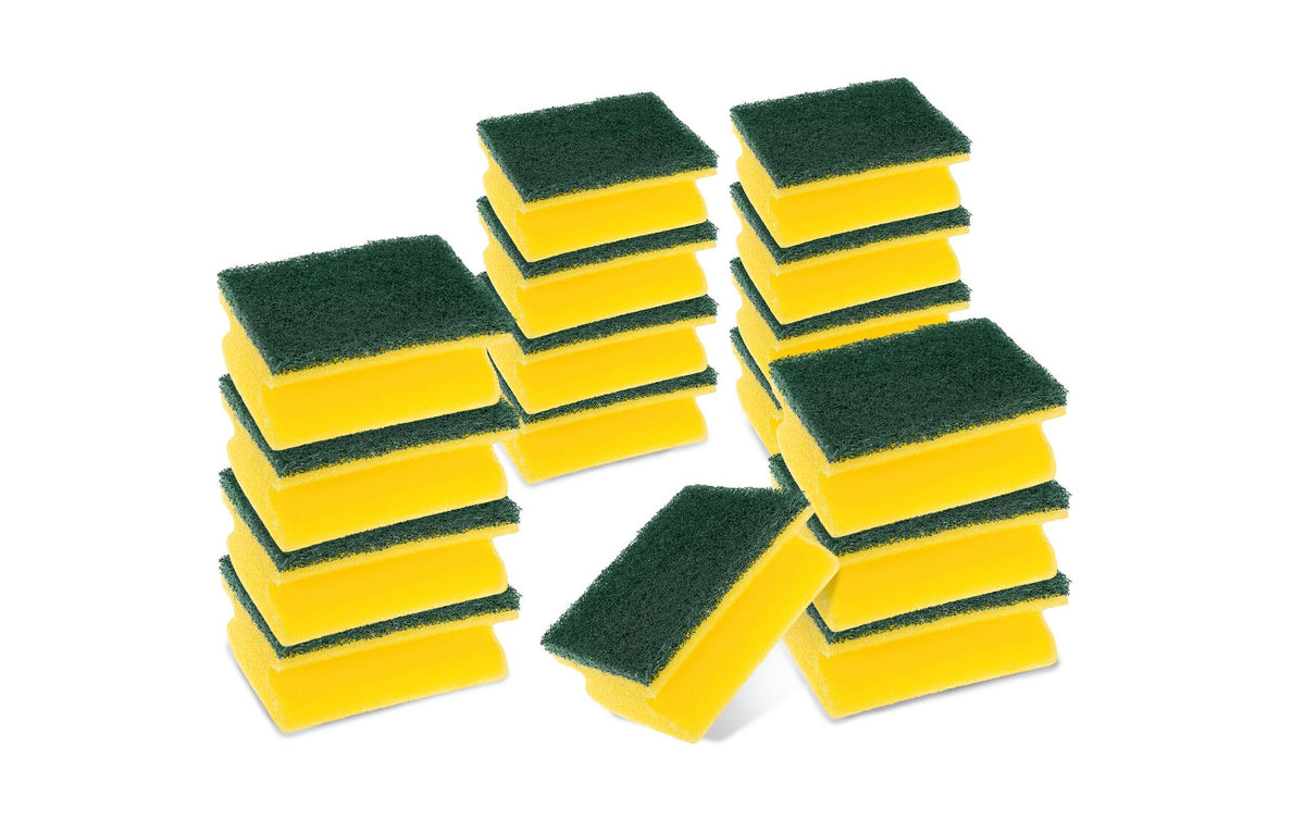 3M Scotch-Brite Schwamm Classic grün-gelb, Grosspackung, 16 Stück