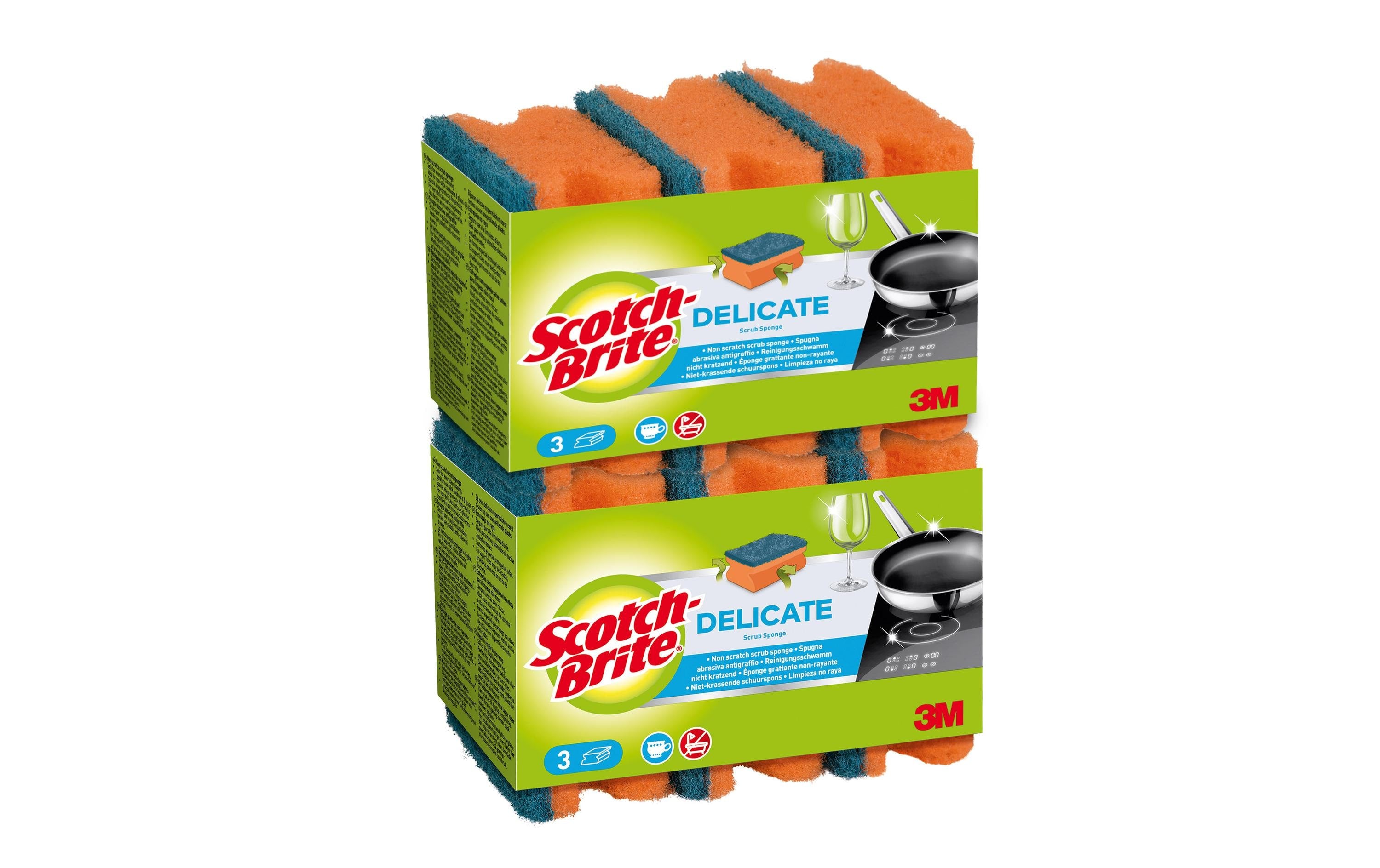 3M Scotch-Brite Schwamm Universal Inhalt 6 Stück, nicht kratzend