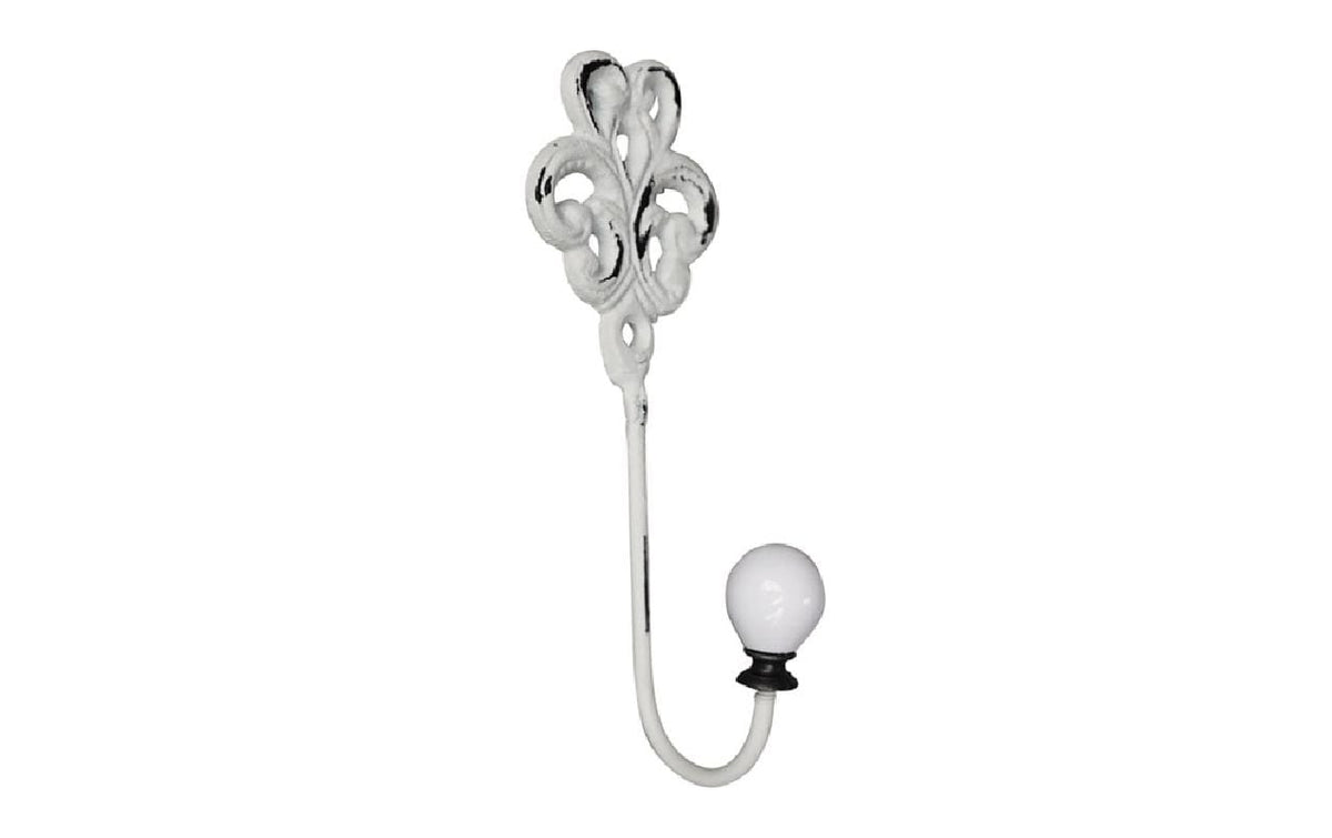 Chic Antique Wandhaken Antique Créme Eisen, Porzellan, 16x6x5 cm (LxHxB)