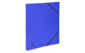 Exacompta Ringbuch Top Color 2 cm mit Gummiband, Format A4, Blau