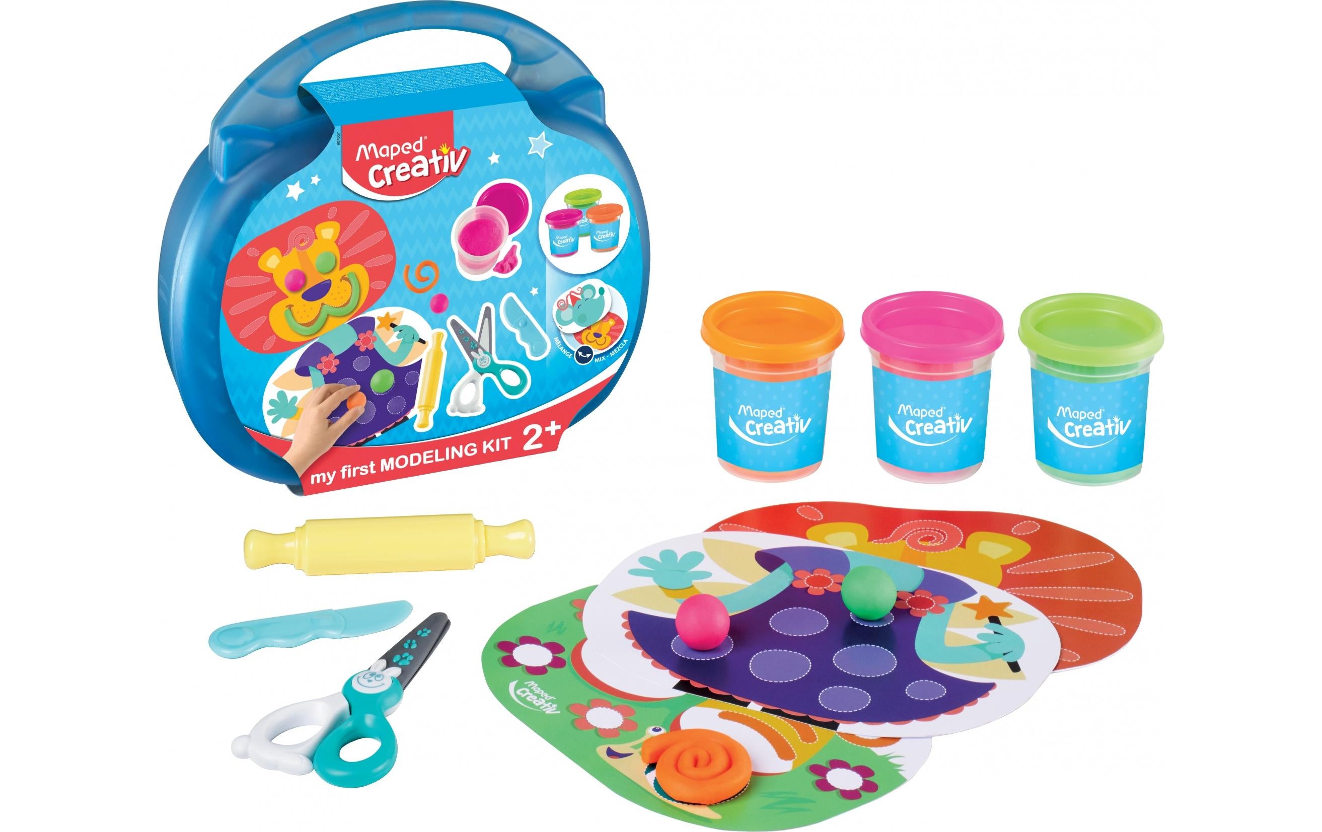 Maped Knete Set 9-teilig diverse Inhalte