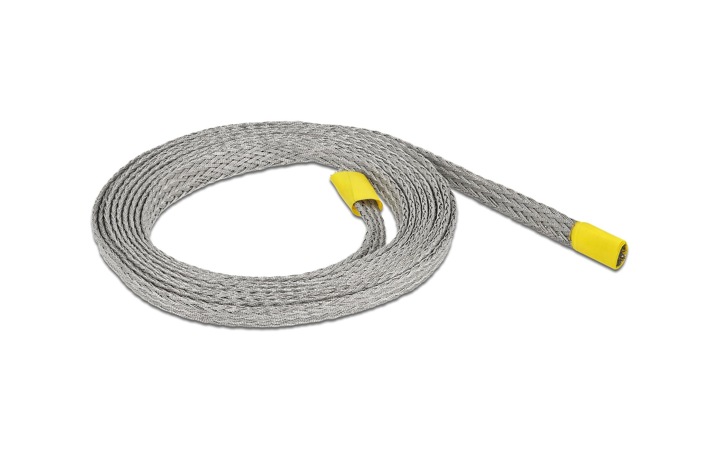Delock Geflechtskabelschlauch, 2mx6mm Zur EMV Abschirmung, Dehnbar